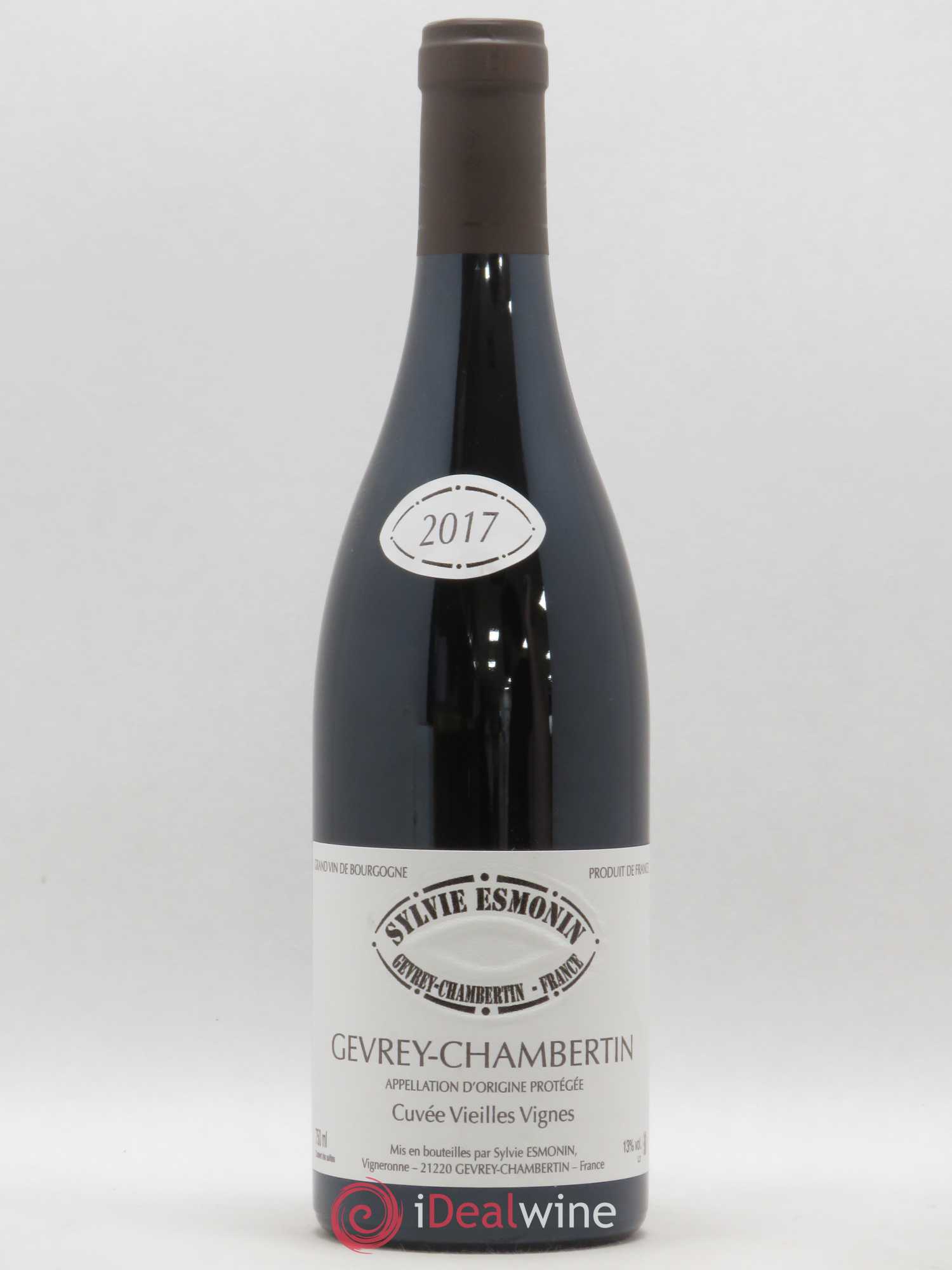 Gevrey-Chambertin Vieilles Vignes Sylvie Esmonin 2017 - Lot de 1 bouteille - 0