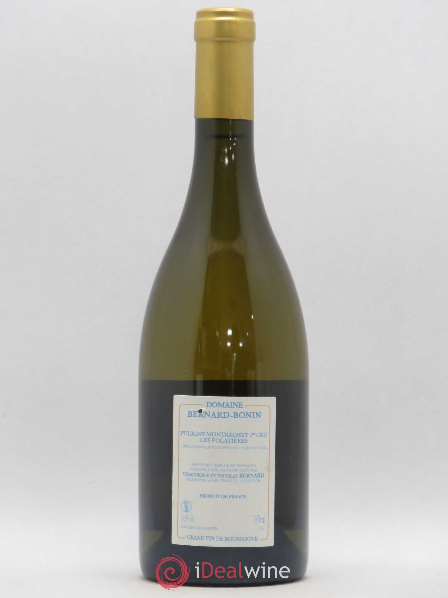 Puligny-Montrachet 1er Cru Les Folatières Bernard-Bonin (sans prix de réserve) 2017 - Posten von 1 Flasche - 1