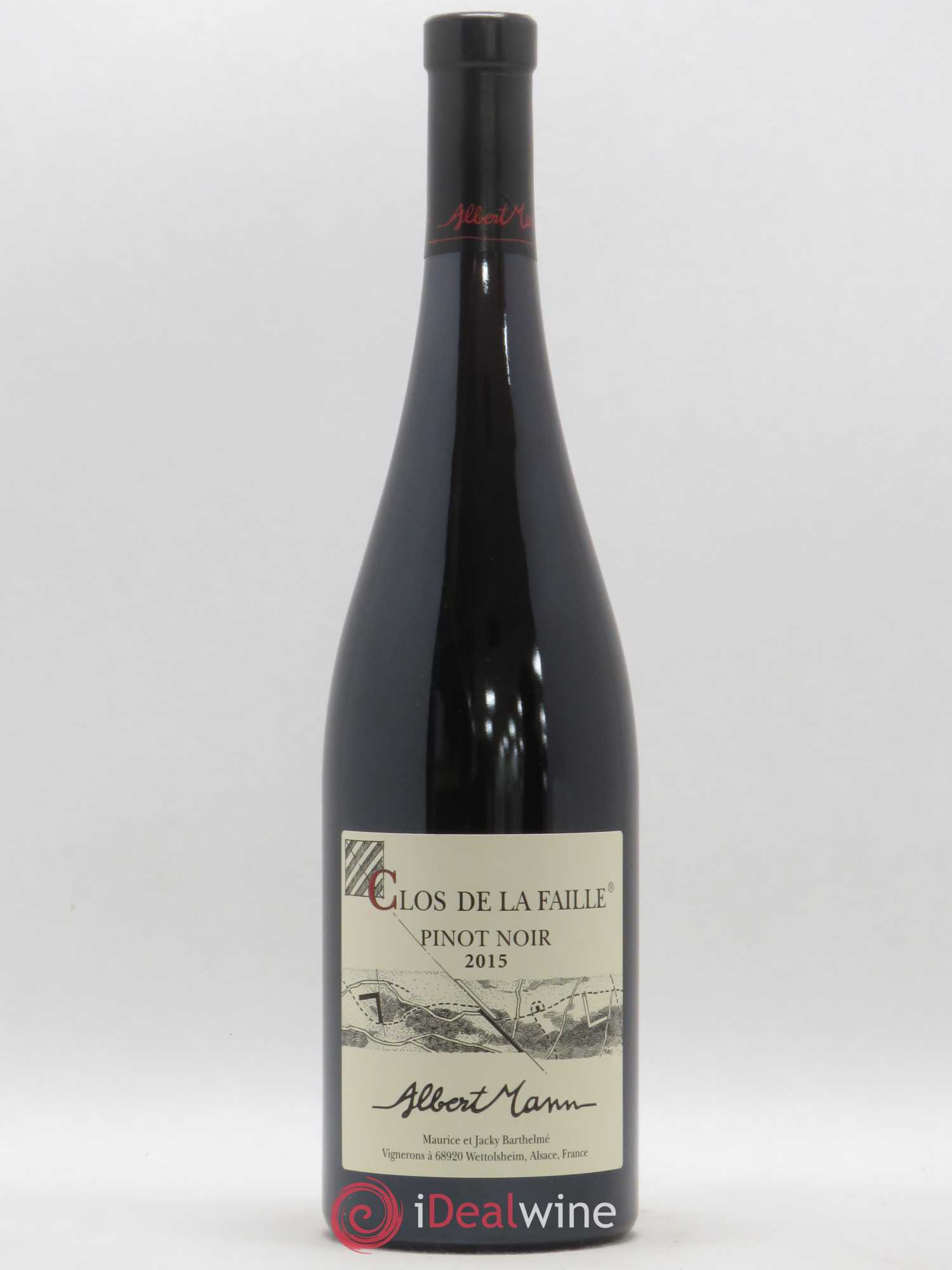 Alsace Pinot Noir Clos de la Faille Albert Mann 2015 - Lot de 1 bouteille - 0