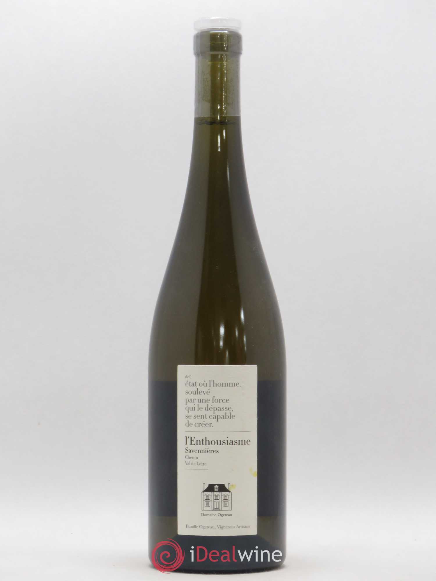 Savennières L'Enthousiasme Domaine Ogereau 2016 - Posten von 1 Flasche - 0