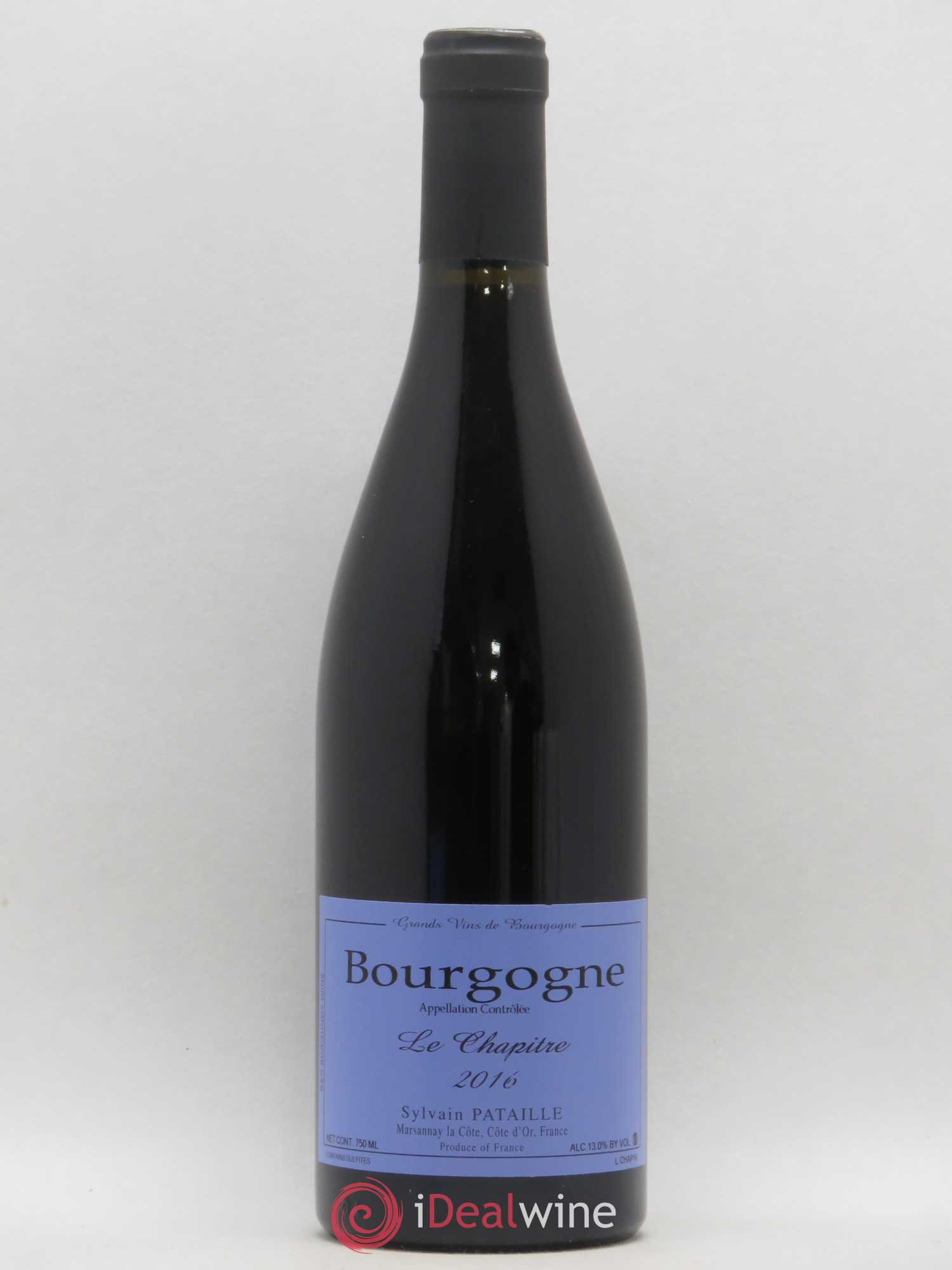 Bourgogne Le Chapitre Sylvain Pataille (Domaine) 2016 - Lot de 1 bouteille - 0
