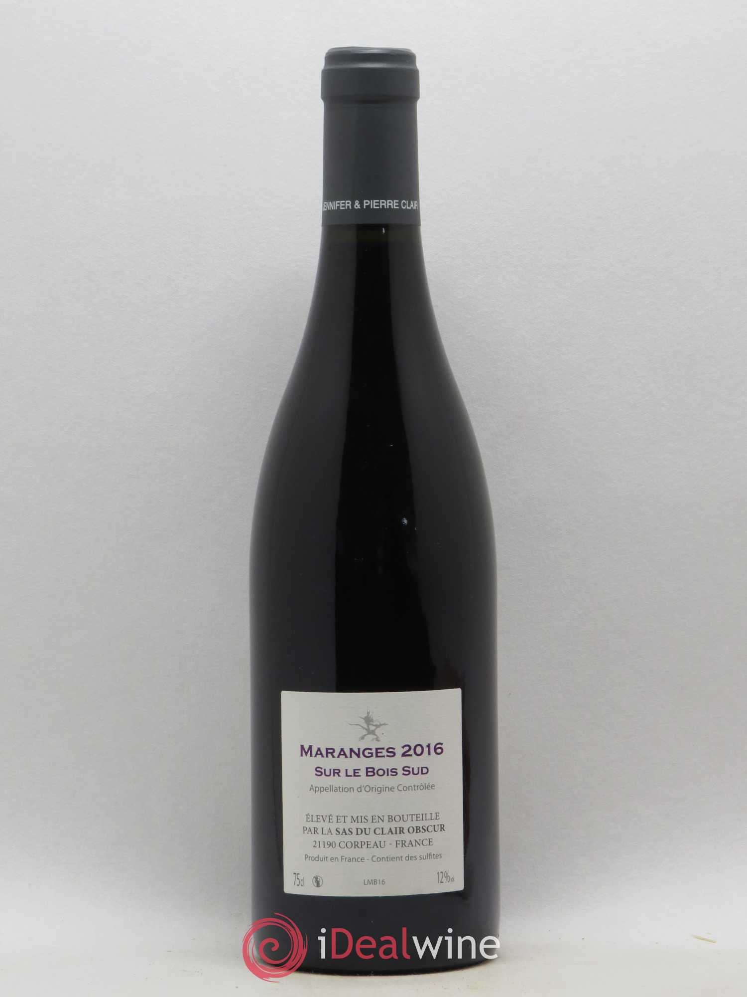 Maranges 1er Cru Sur le Bois Sud Clair-Obscur (sans prix de réserve) 2016 - Posten von 1 Flasche - 1