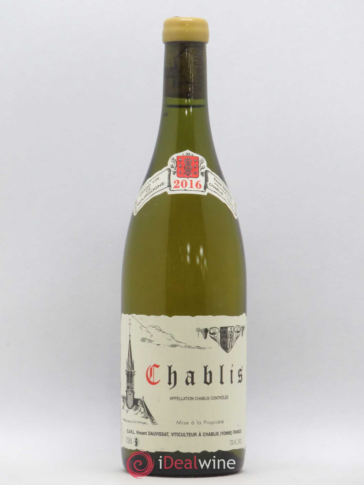 Chablis Vincent Dauvissat (Domaine) 2016 - Lot de 1 bouteille - 0