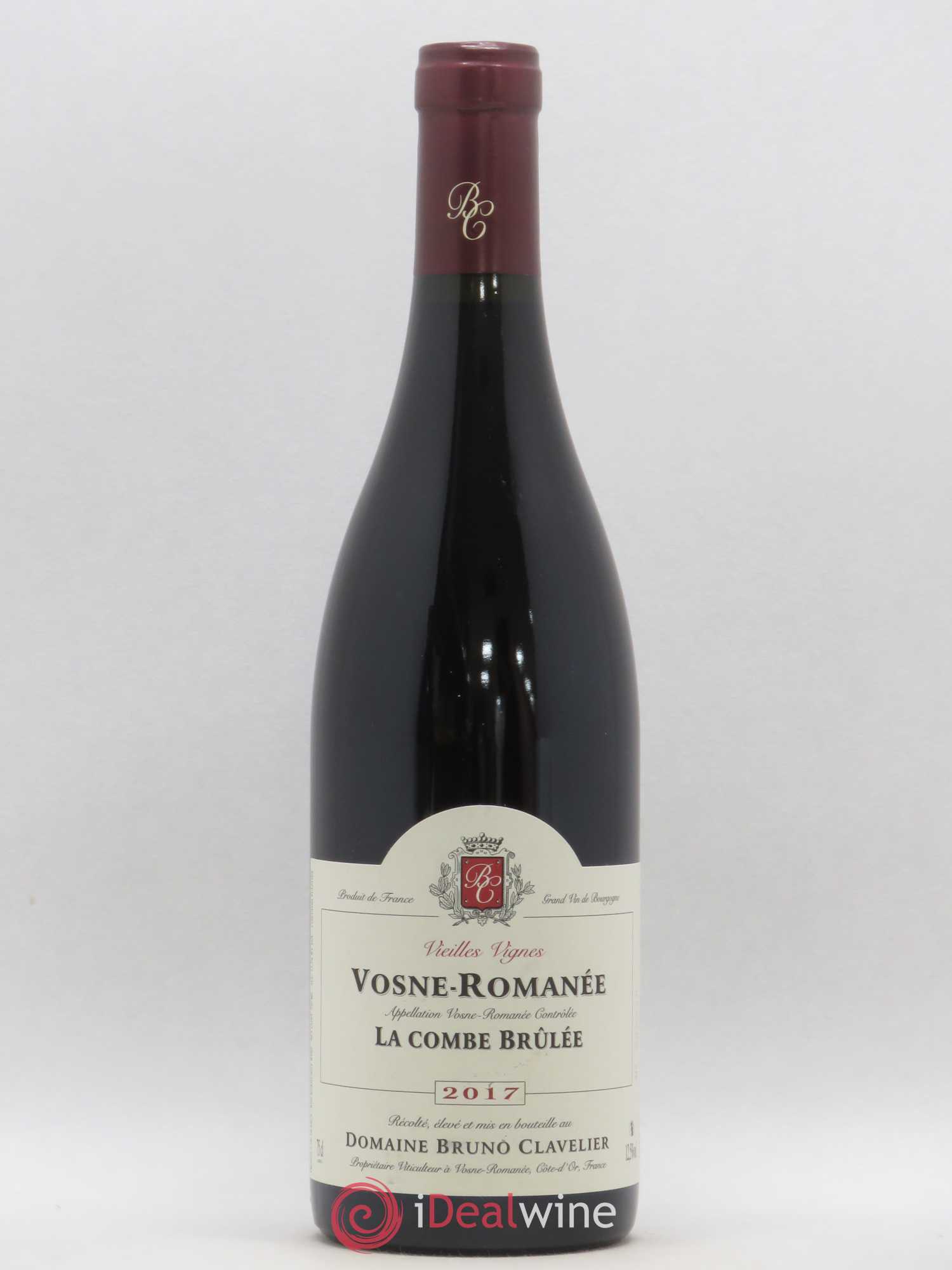 Vosne-Romanée Vieilles vignes La Combe Brûlée Bruno Clavelier (sans prix de réserve) 2017 - Lot de 1 bouteille - 0