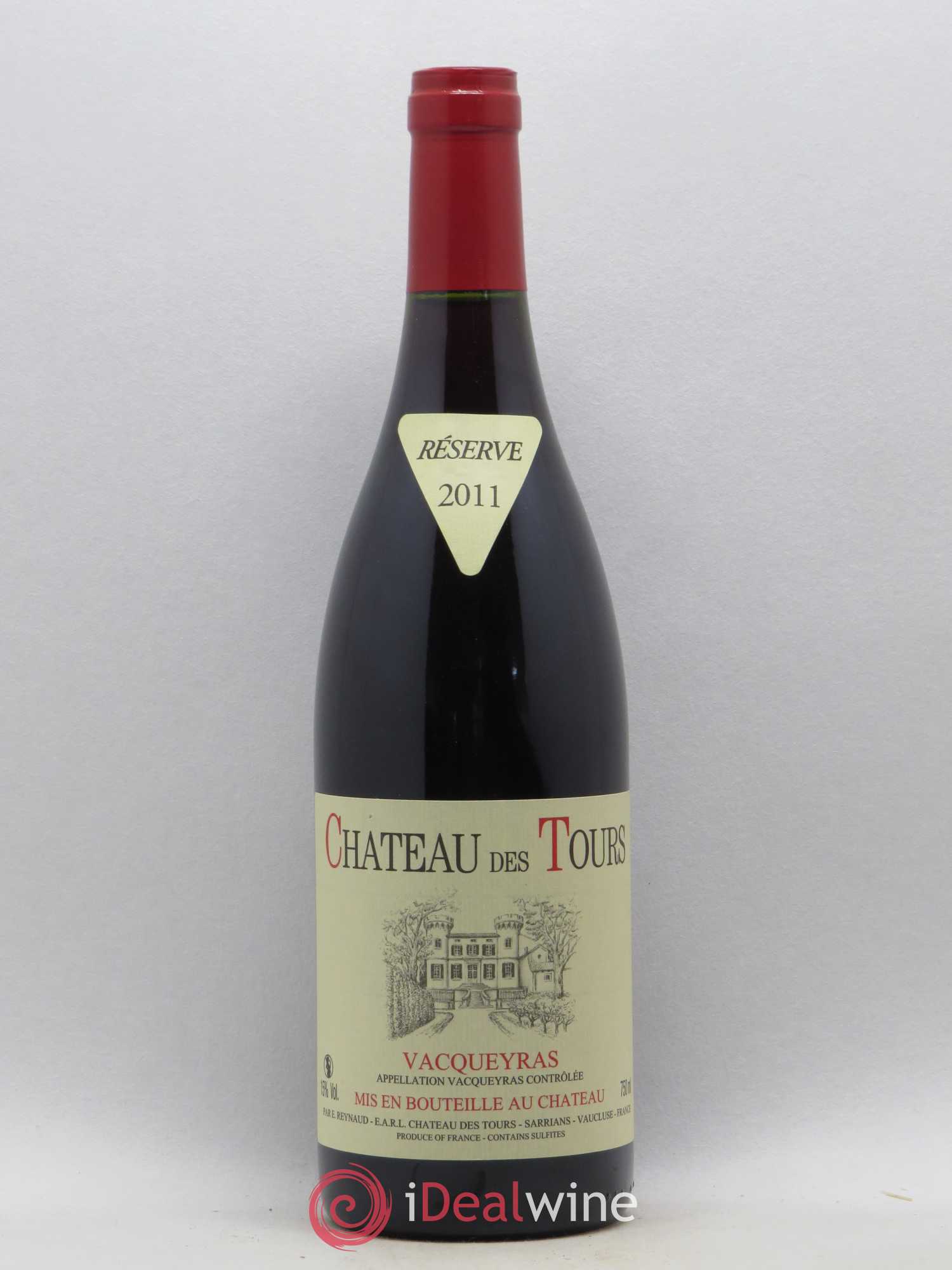 Vacqueyras Château des Tours Emmanuel Reynaud 2011 - Lot de 1 bouteille - 0