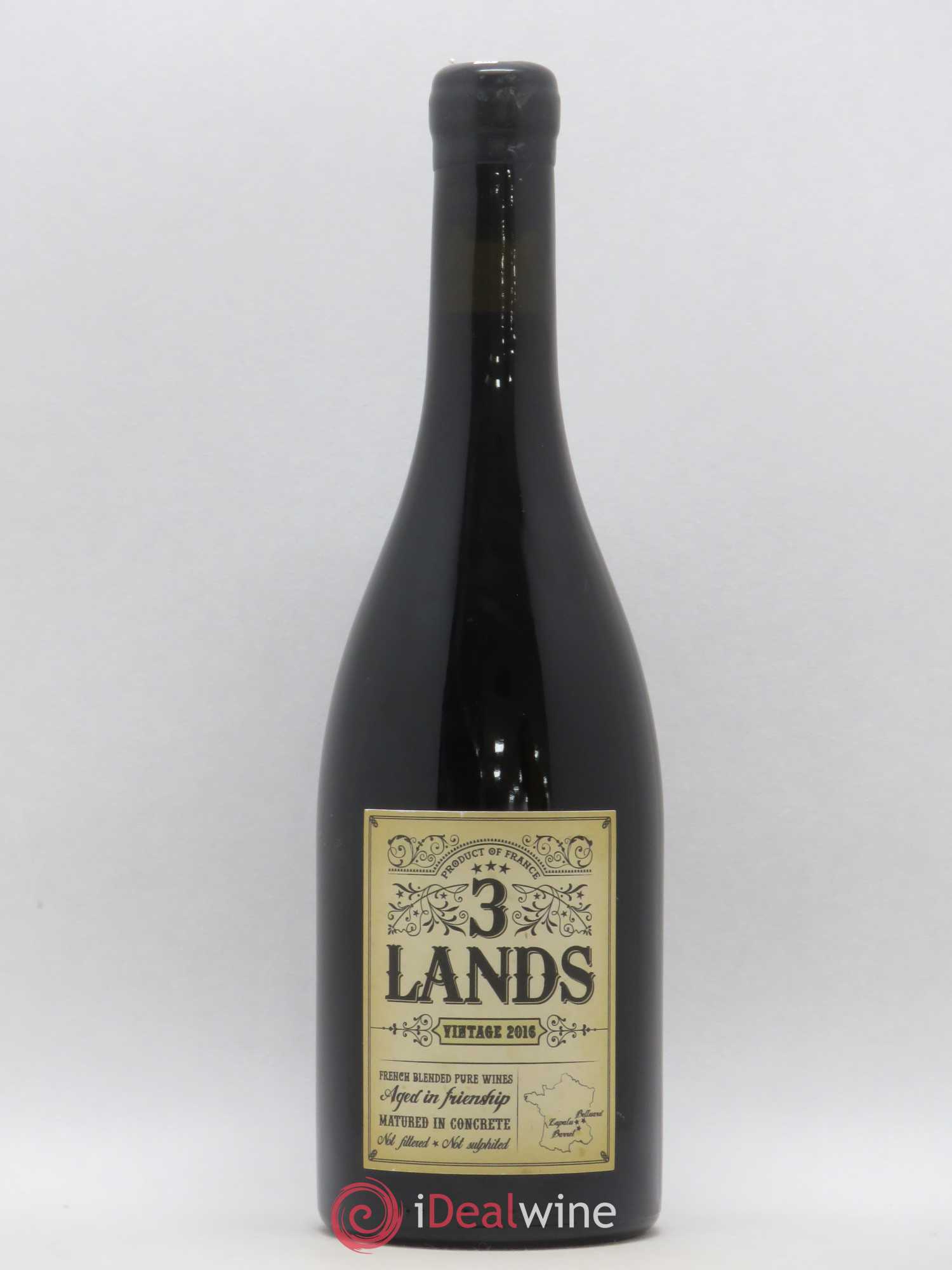Vin de France Three Lands Matthieu Barret - Jean-Claude Lapalu - Dominique Belluard 2016 - Lot de 1 bouteille - 0