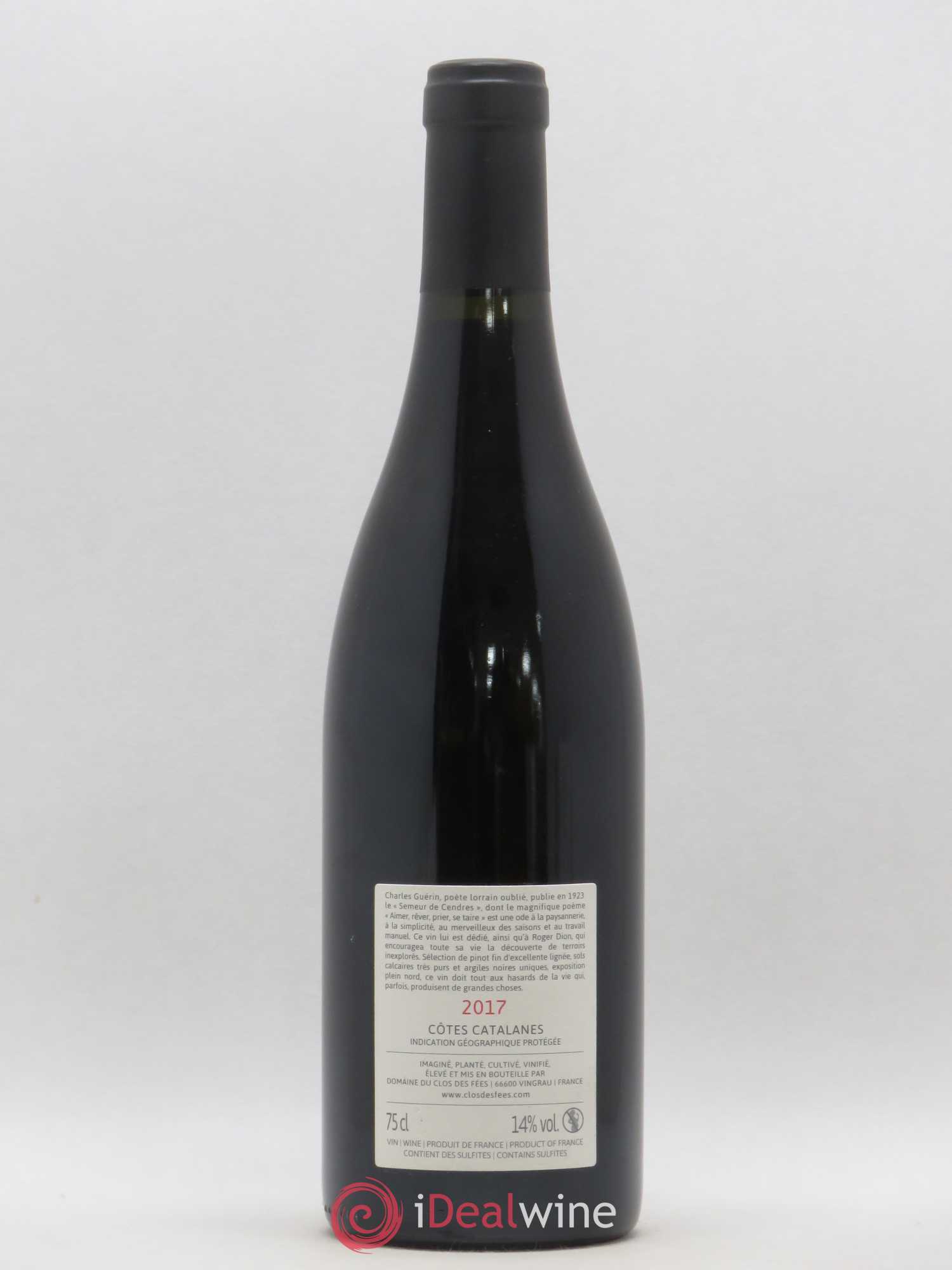 Côtes Catalanes (VDP des Côtes Catalanes) Aimer, Rêver, Prier, se Taire Clos des Fées 2017 - Lot de 1 bouteille - 1