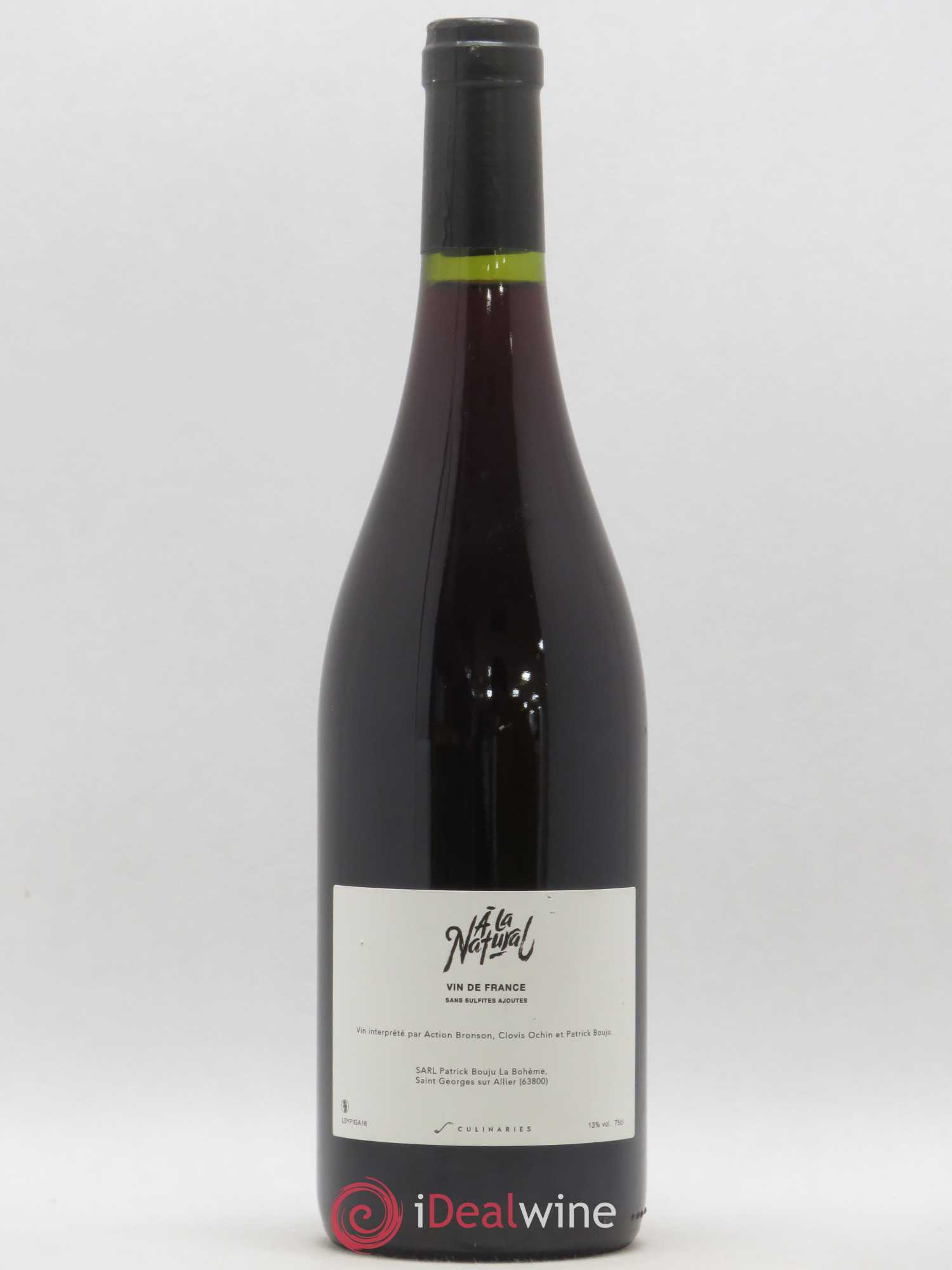 Vin de France A la natural Patrick Bouju 2016 - Posten von 1 Flasche - 1