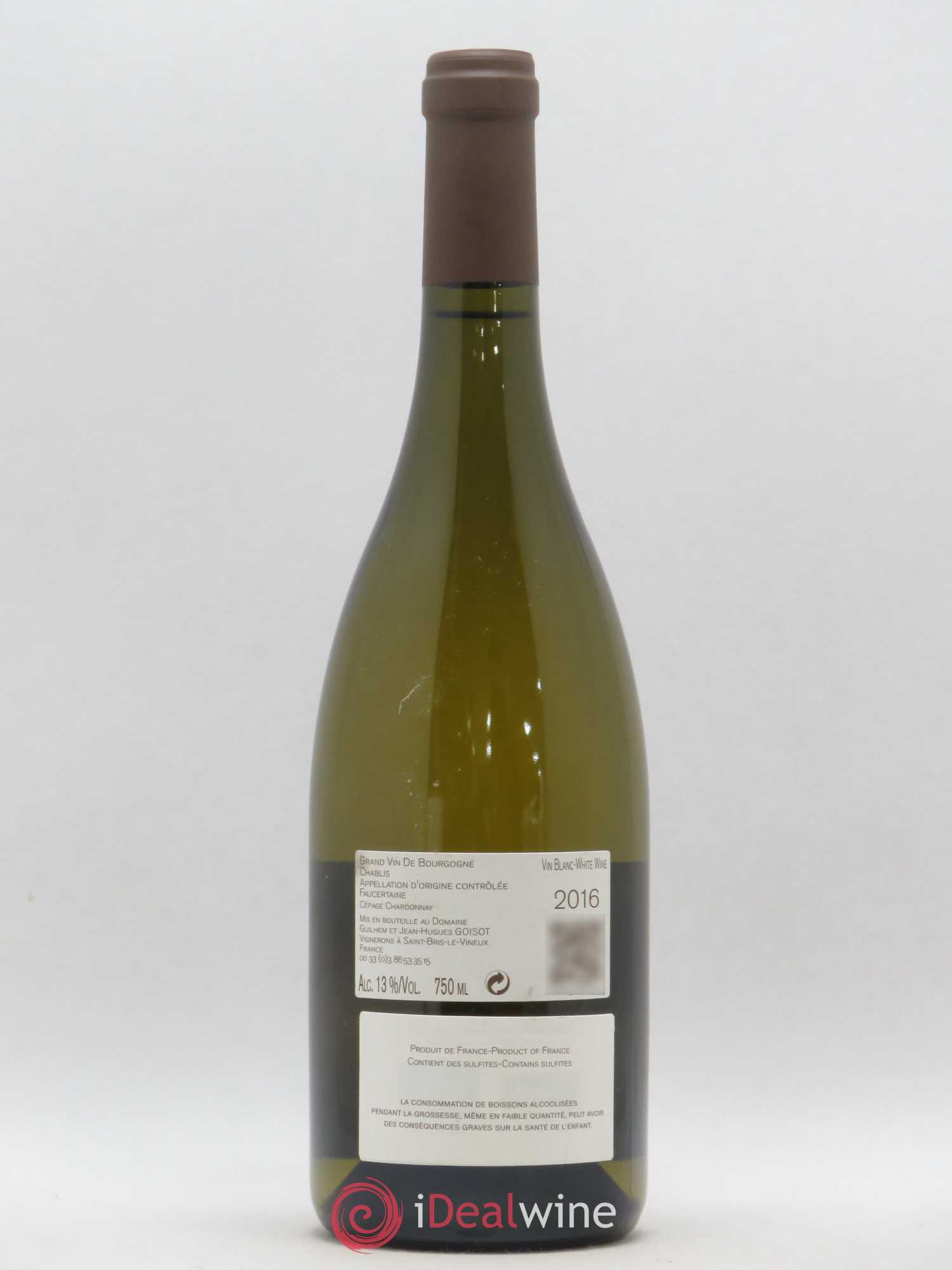 Chablis Faucertaine Goisot 2016 - Posten von 1 Flasche - 1