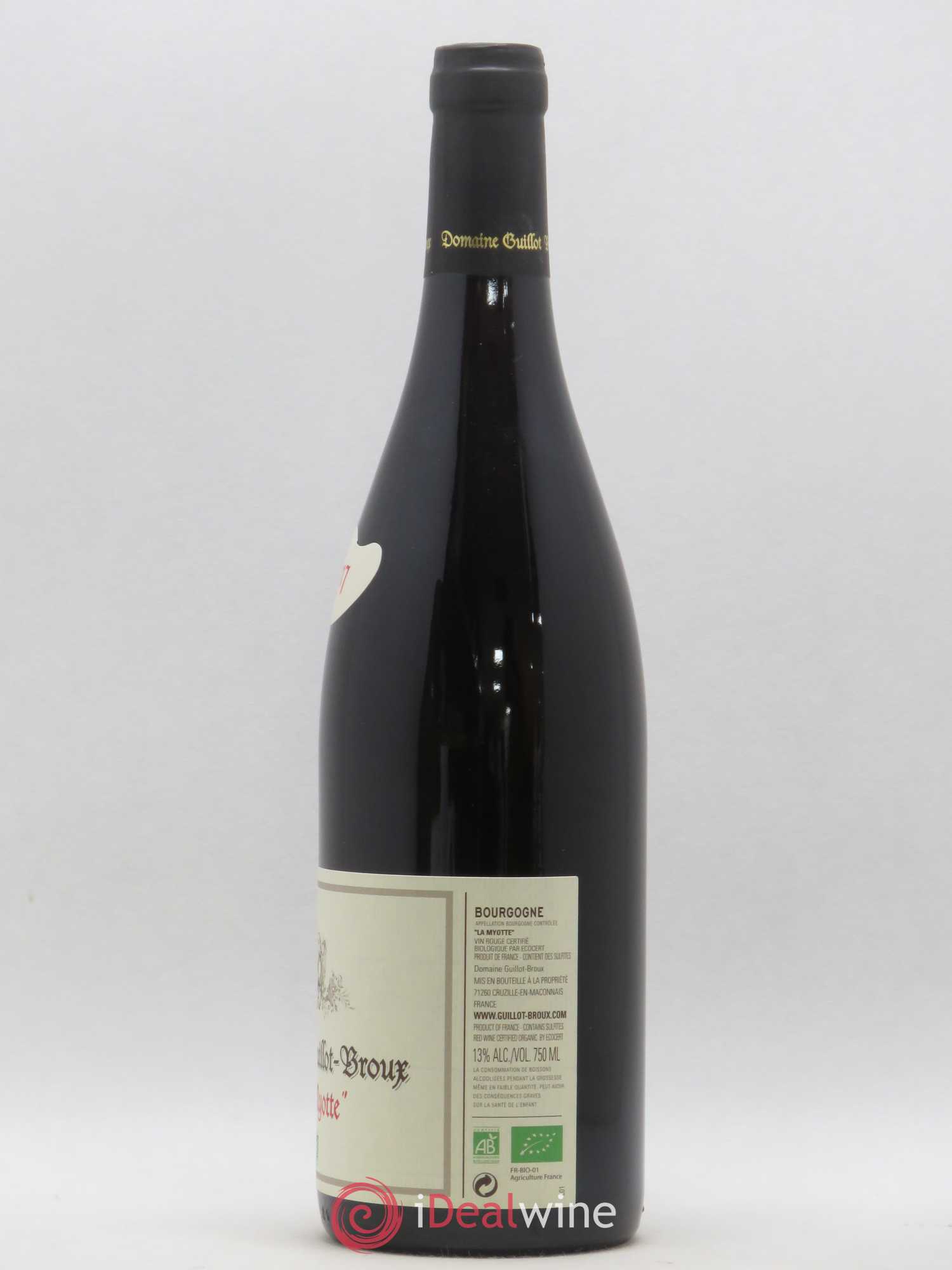 Bourgogne La Myotte Guillot-Broux (Domaine) 2017 - Lot de 1 bouteille - 1