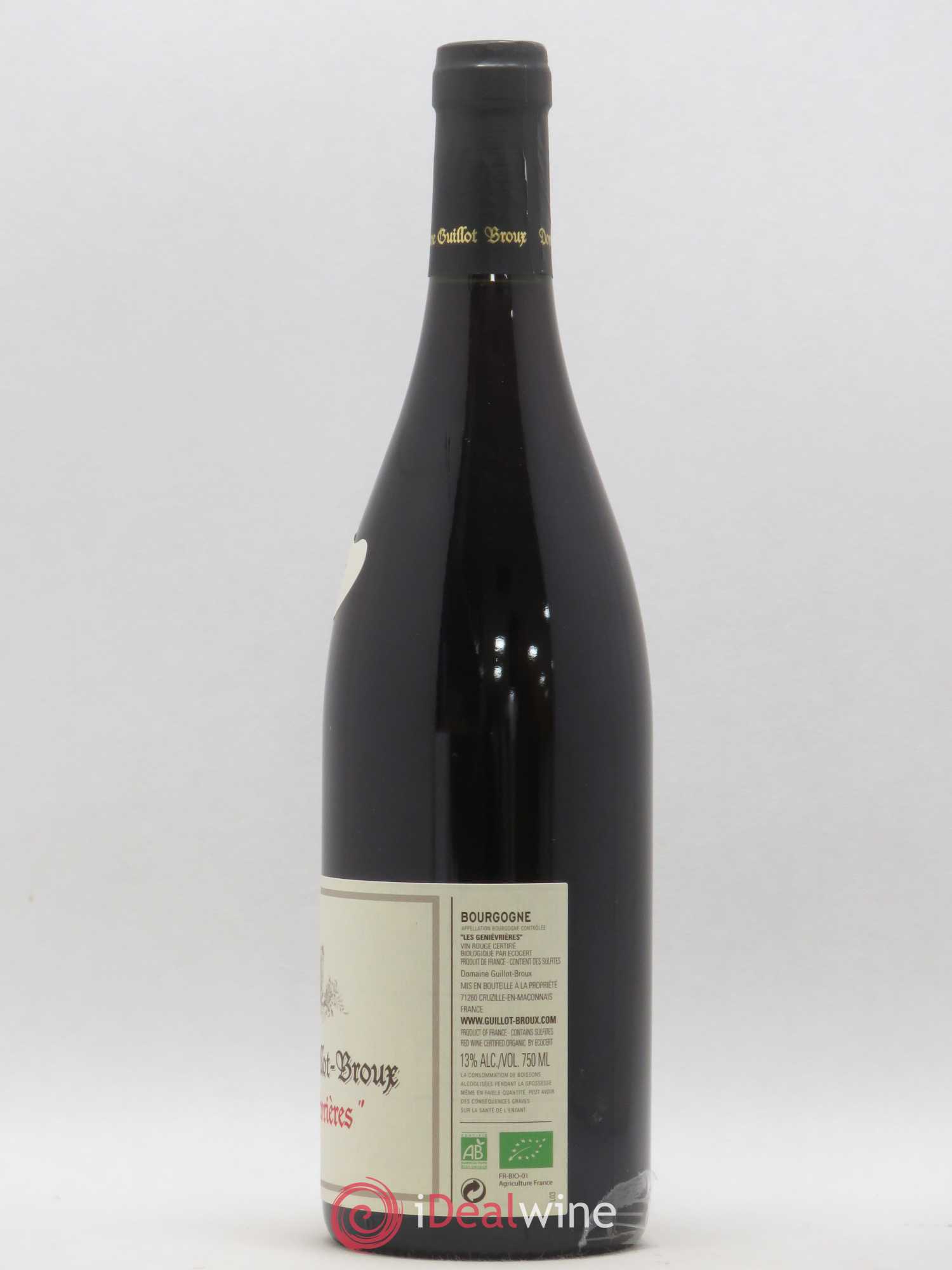 Bourgogne Les Genevrières Guillot-Broux (Domaine) 2017 - Lot de 1 bouteille - 1