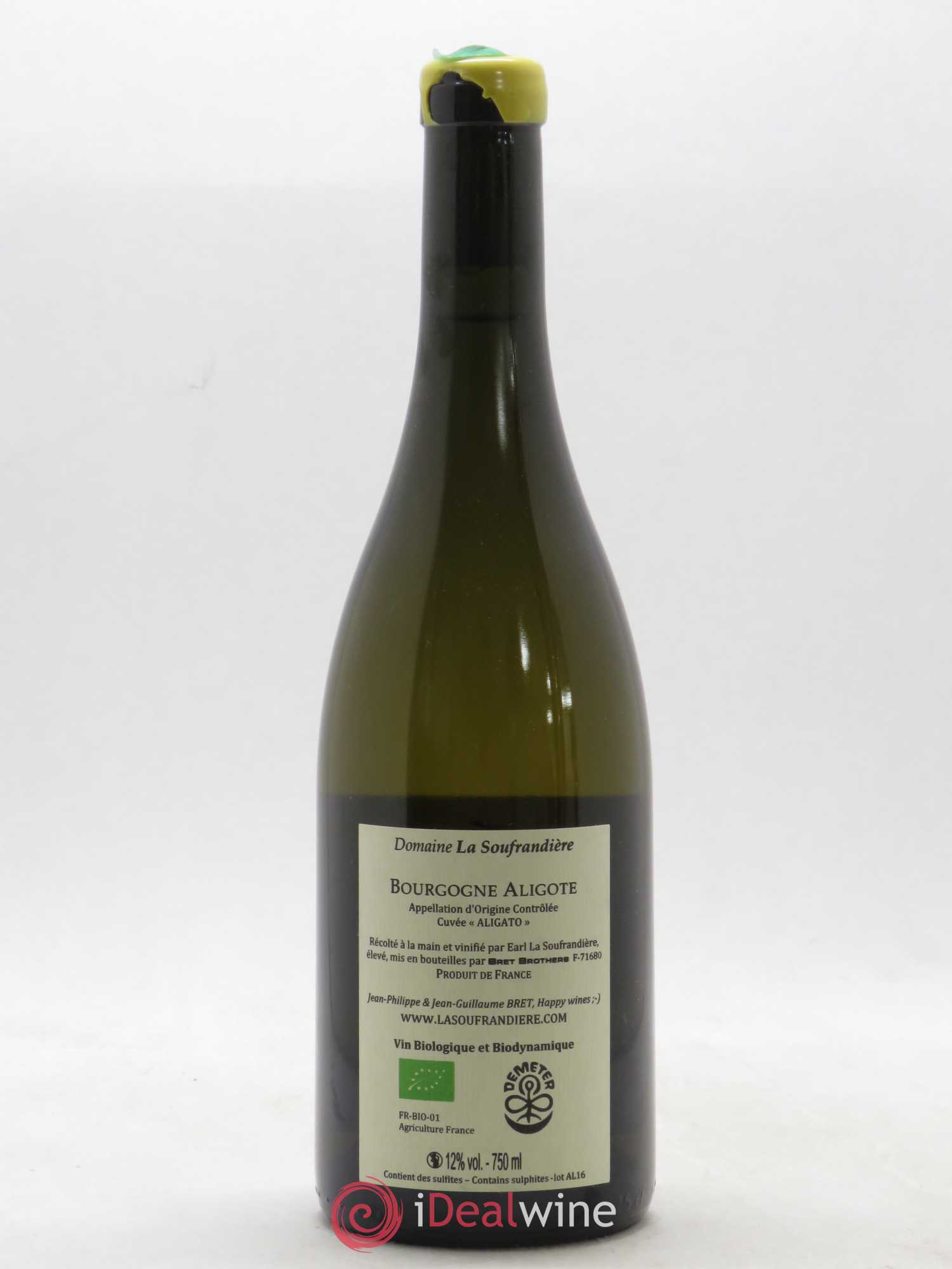 Bourgogne Aligoté Aligato La Soufrandière Bret Brothers (sans prix de réserve) 2016 - Posten von 1 Flasche - 1