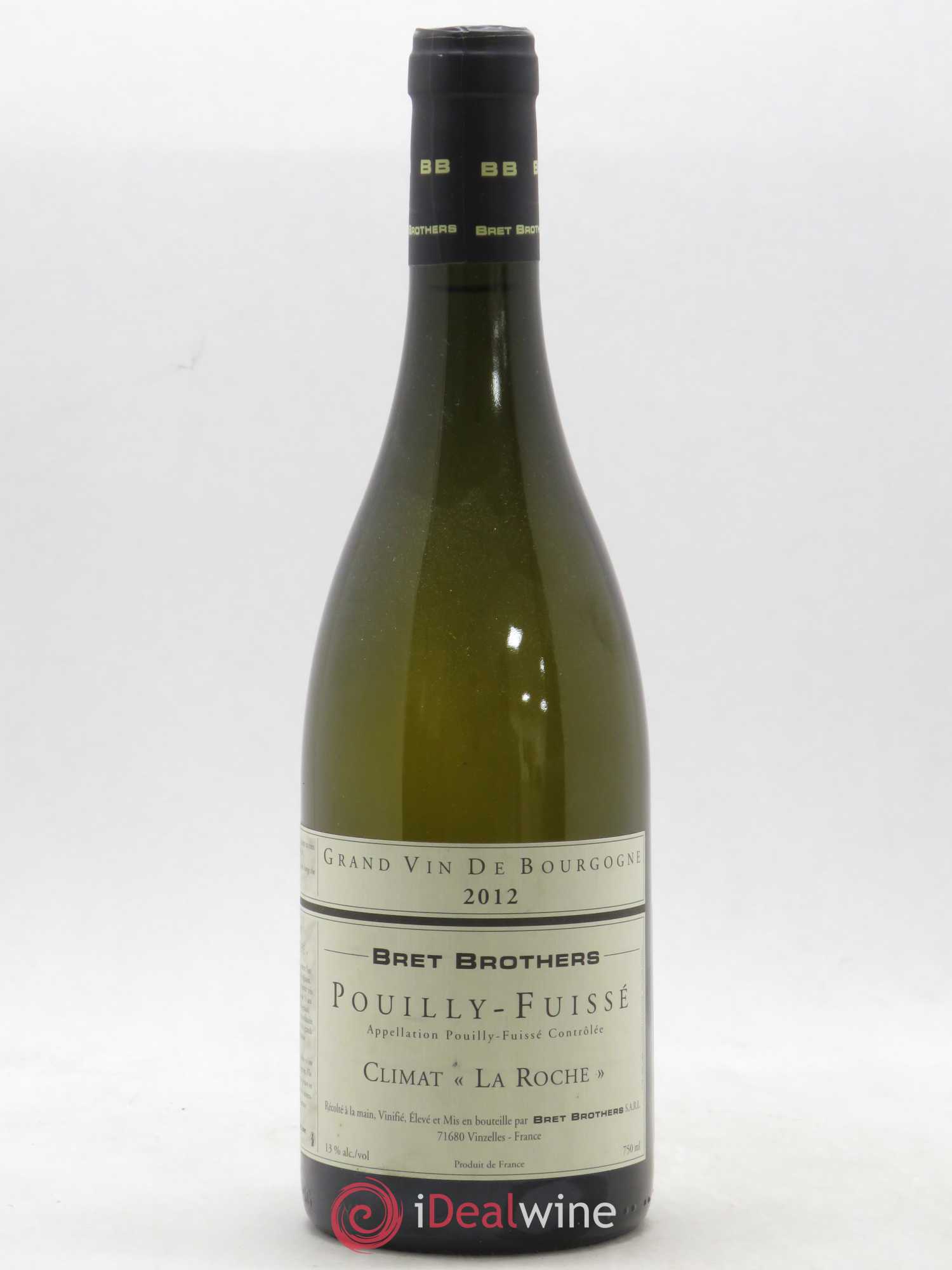 Pouilly-Fuissé La Roche Bret Brothers (sans prix de réserve) 2012 - Posten von 1 Flasche - 0