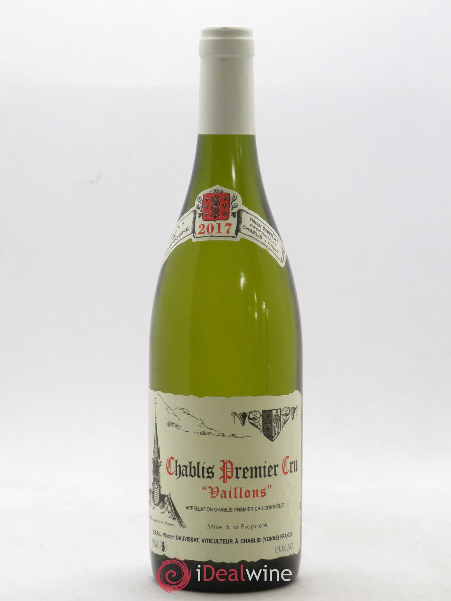 Chablis 1er Cru Vaillons Vincent Dauvissat (Domaine) 2017 - Lot de 1 bouteille - 0