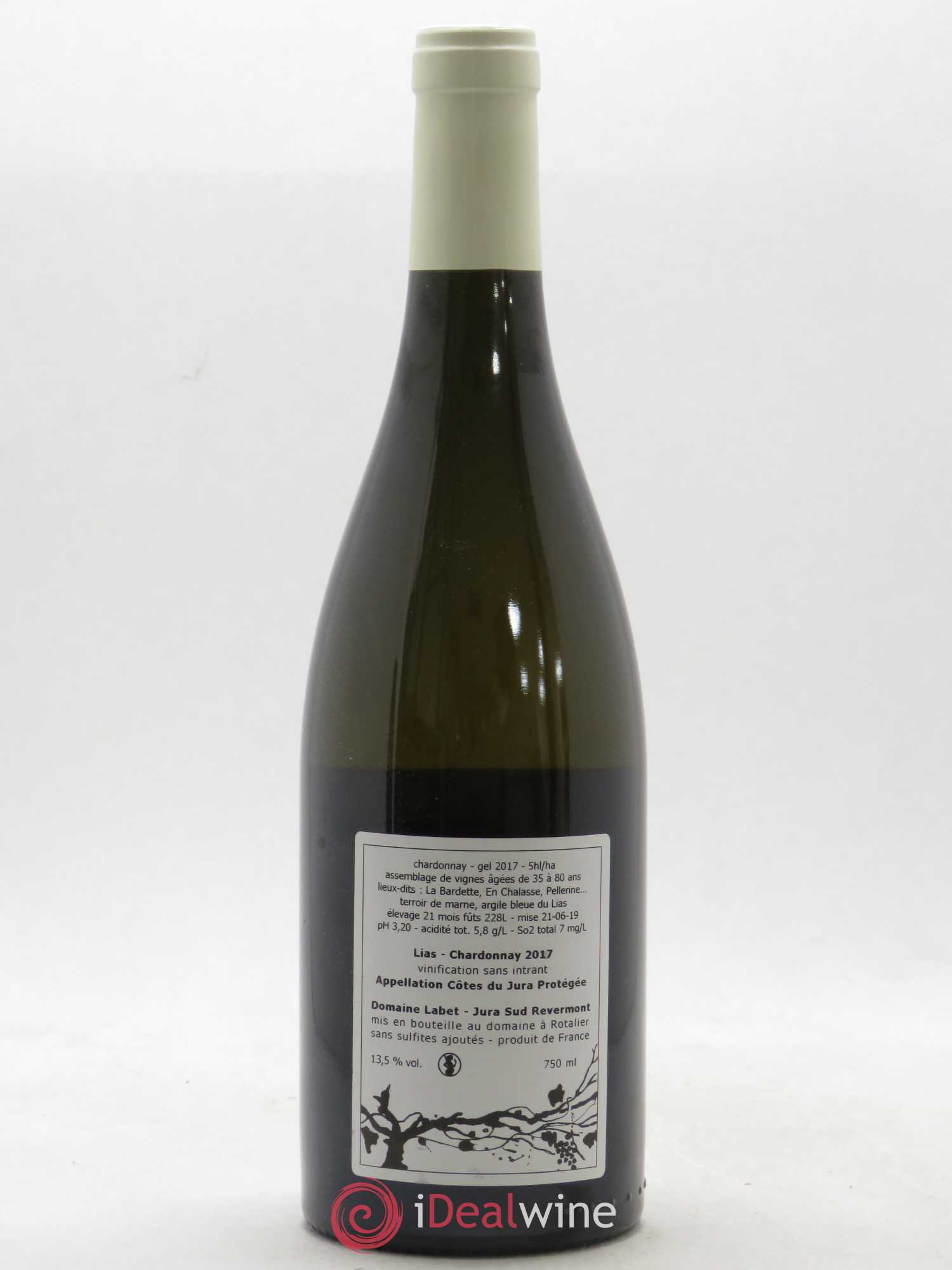 Côtes du Jura Chardonnay Lias Romain - Julien - Charline Labet 2017 - Lot de 1 bouteille - 1
