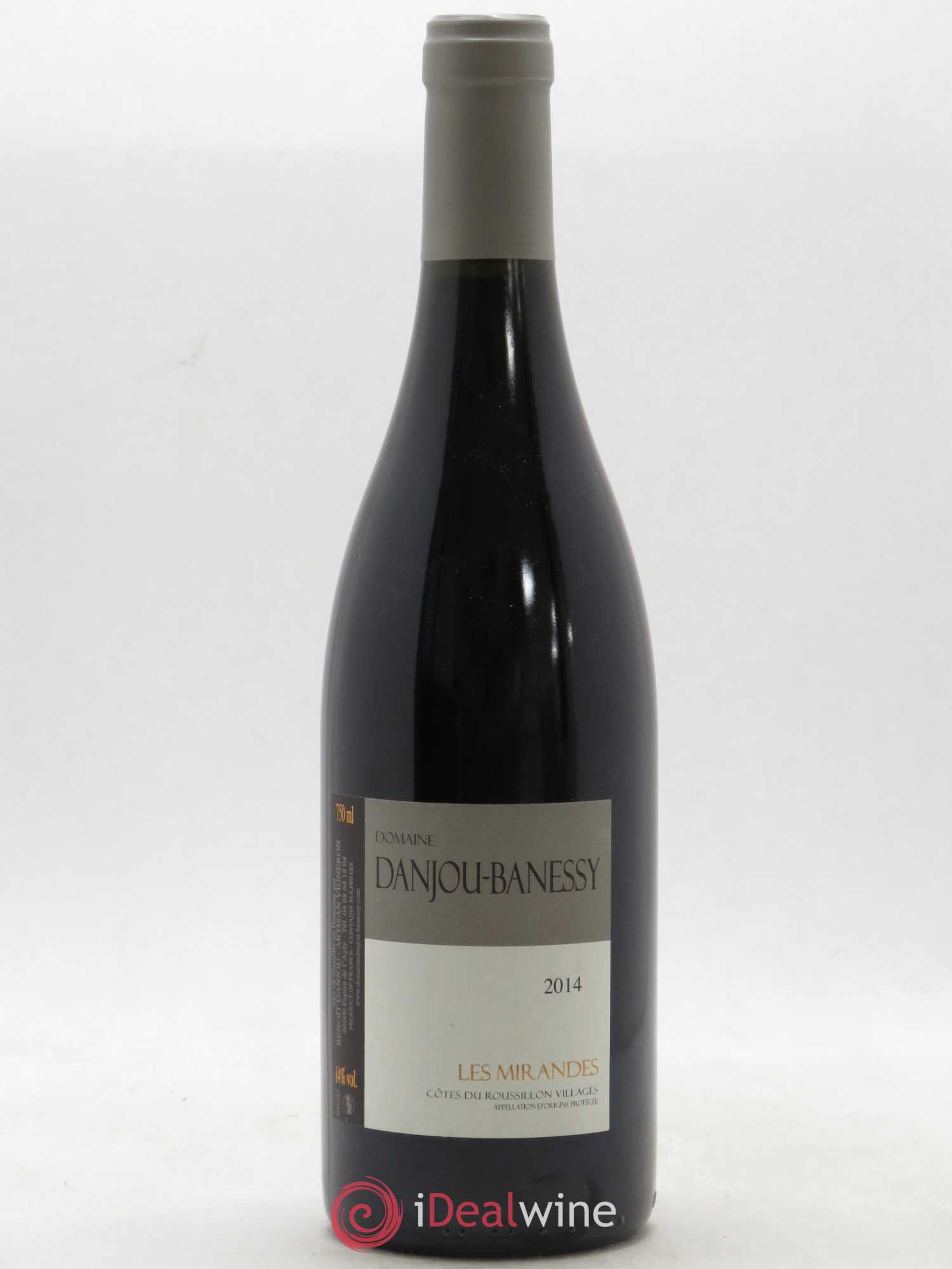 Côtes du Roussillon Les Mirandes Danjou Banessy 2014 - Lot de 1 bouteille - 0