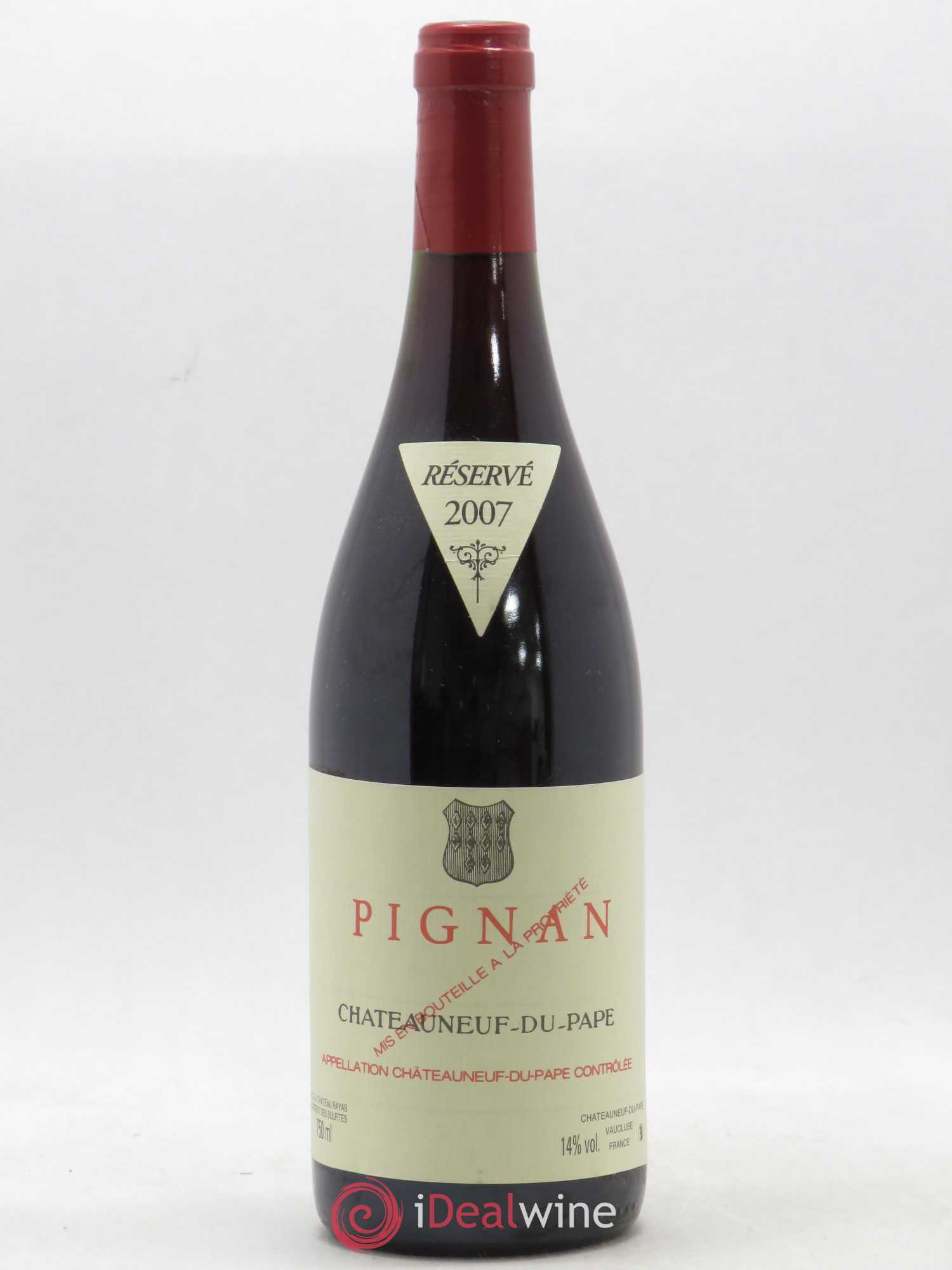 Châteauneuf-du-Pape Pignan Emmanuel Reynaud 2007 - Lot de 1 bouteille - 0