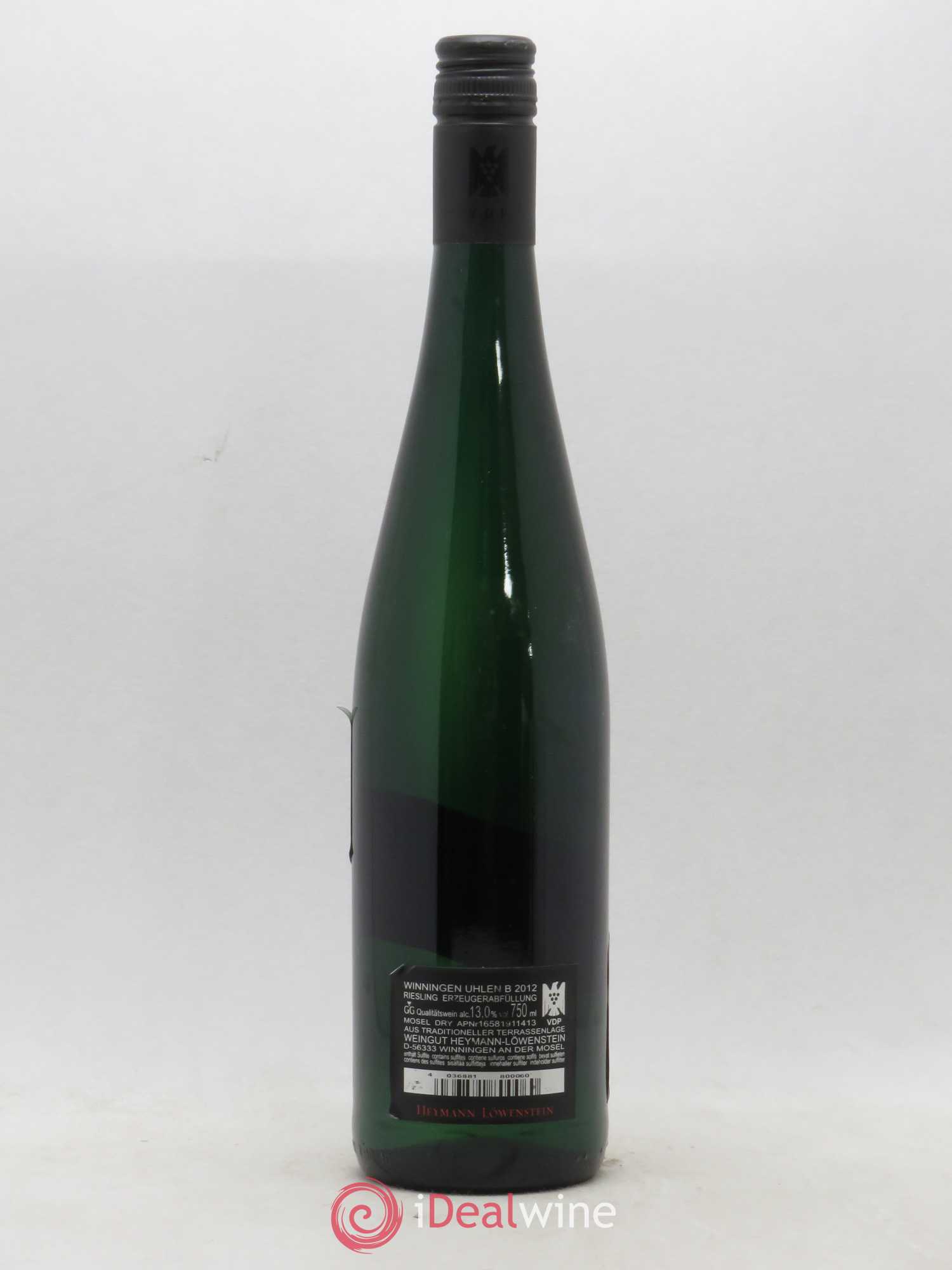 Allemagne Rheingau Mosel Riesling Grosse Lage Ulhen B Blaufusserlay Weingut Heymann Löwenstein 2012 - Posten von 1 Flasche - 1