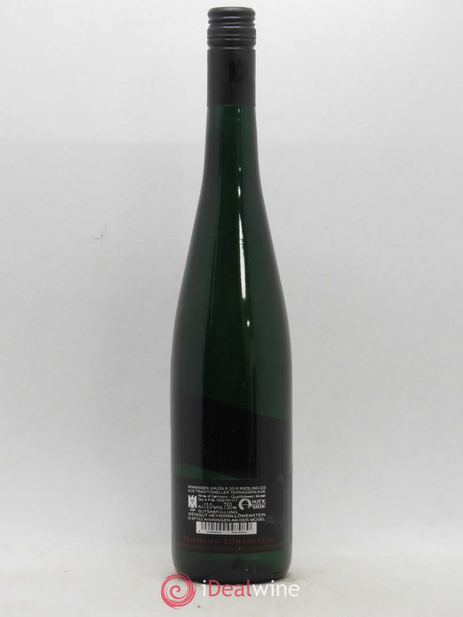 Allemagne Rheingau Mosel Riesling Grosse Lage Ulhen R Rothlay Weingut Heymann Löwenstein 2015 - Lot de 1 bouteille - 1