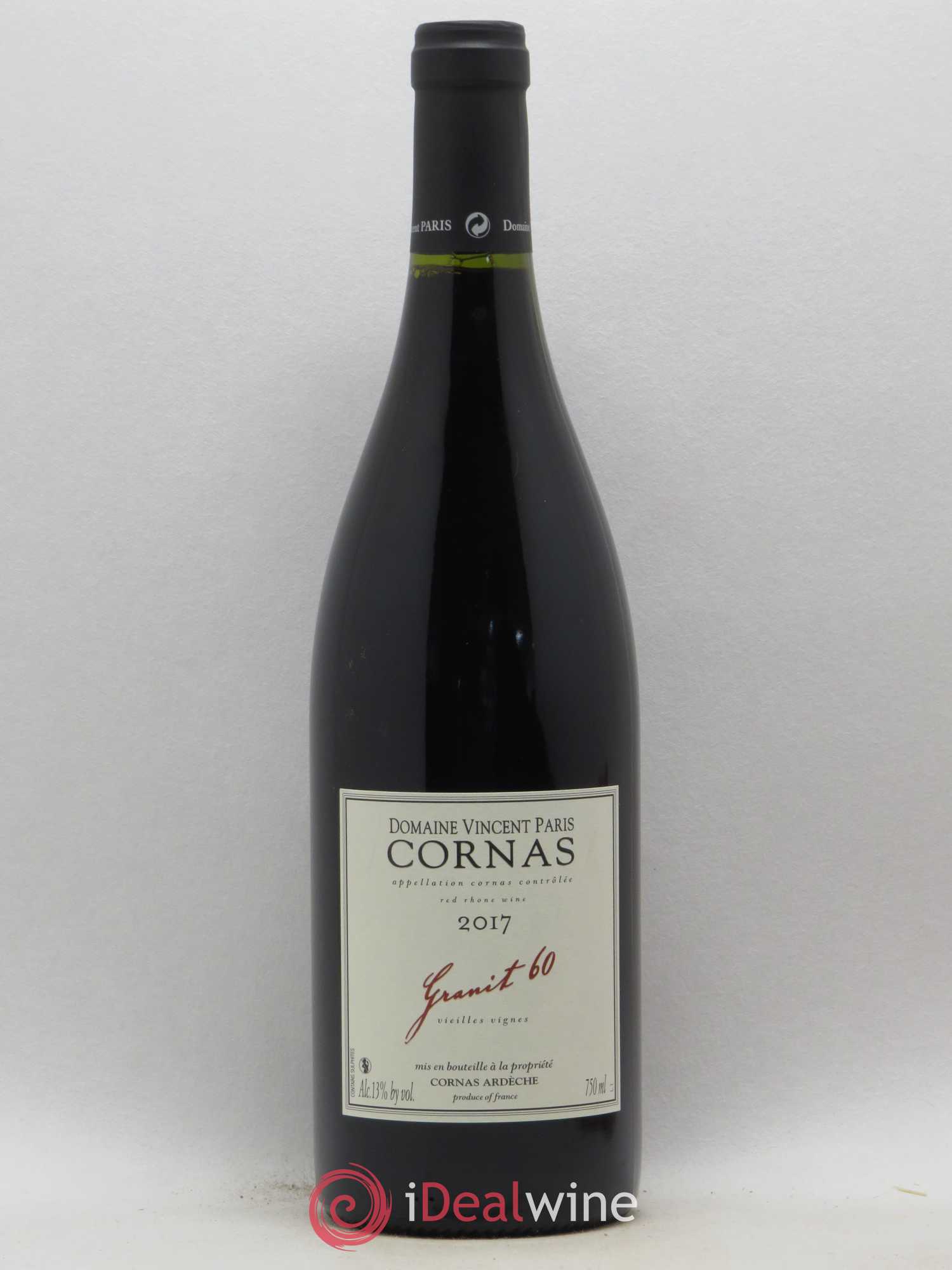 Cornas Granit 60 Vieilles Vignes Vincent Paris 2017 - Lot de 1 bouteille - 0