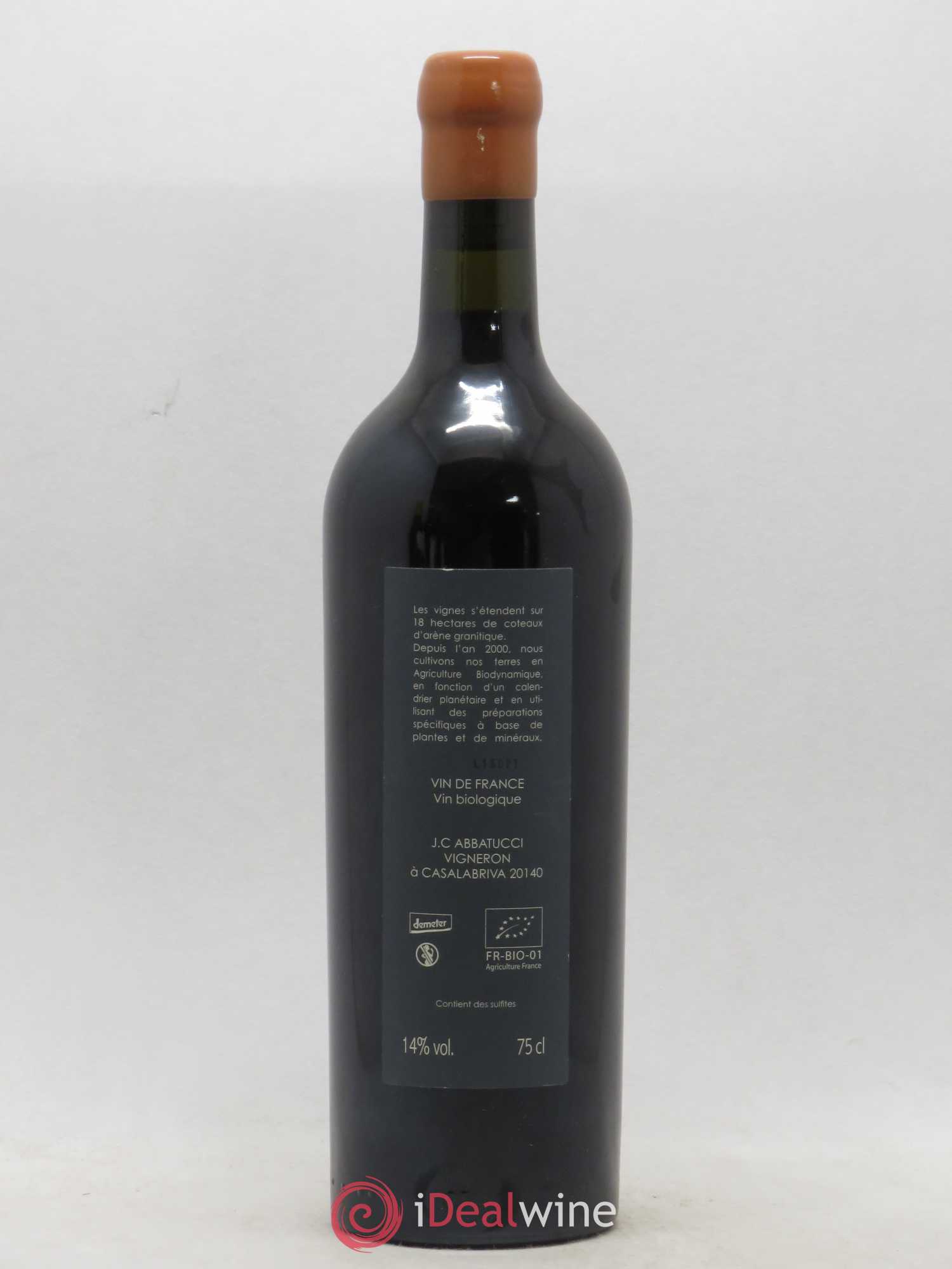 Vin de France Ministre Impérial Cuvée Collection Comte Abbatucci (Domaine) Impérial 2015 - Lot de 1 bouteille - 1