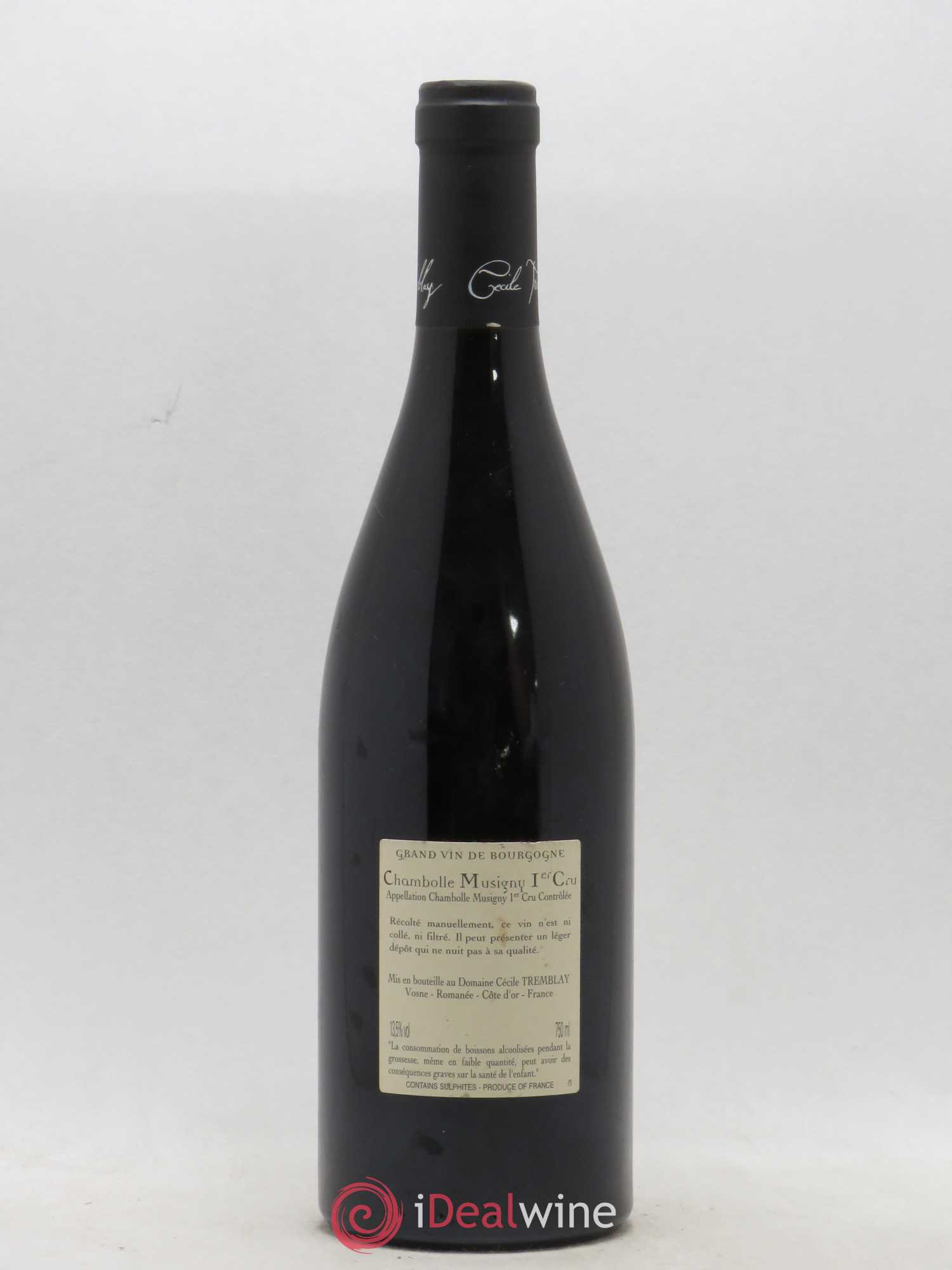 Chambolle-Musigny 1er Cru Les Feusselottes Cécile Tremblay (sans prix de réserve) 2015 - Lot de 1 bouteille - 1