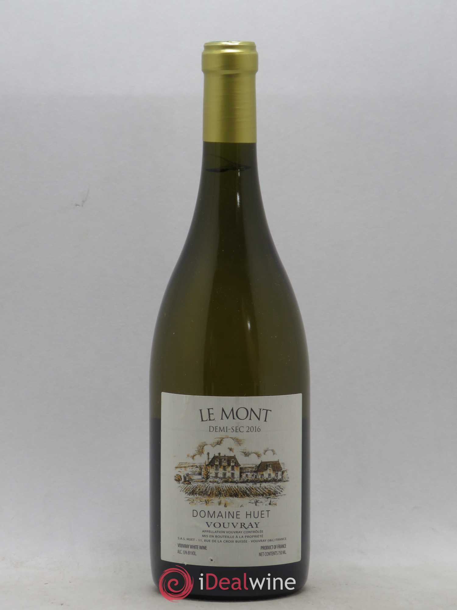 Vouvray Le Mont Demi-Sec Domaine Huet 2016 - Lot de 1 bouteille - 0