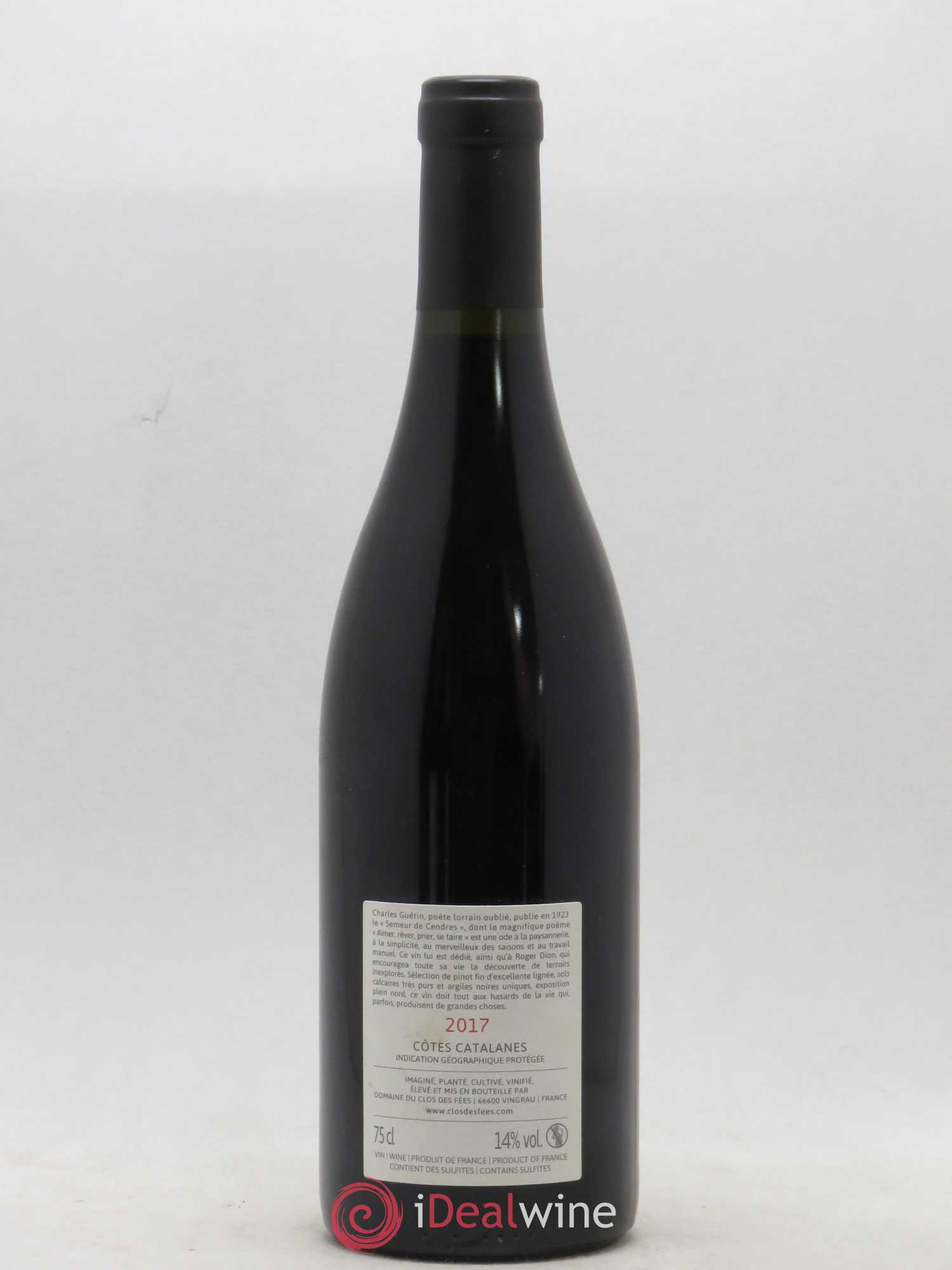 Côtes Catalanes (VDP des Côtes Catalanes) Aimer, Rêver, Prier, se Taire Clos des Fées 2017 - Lot de 1 bouteille - 1