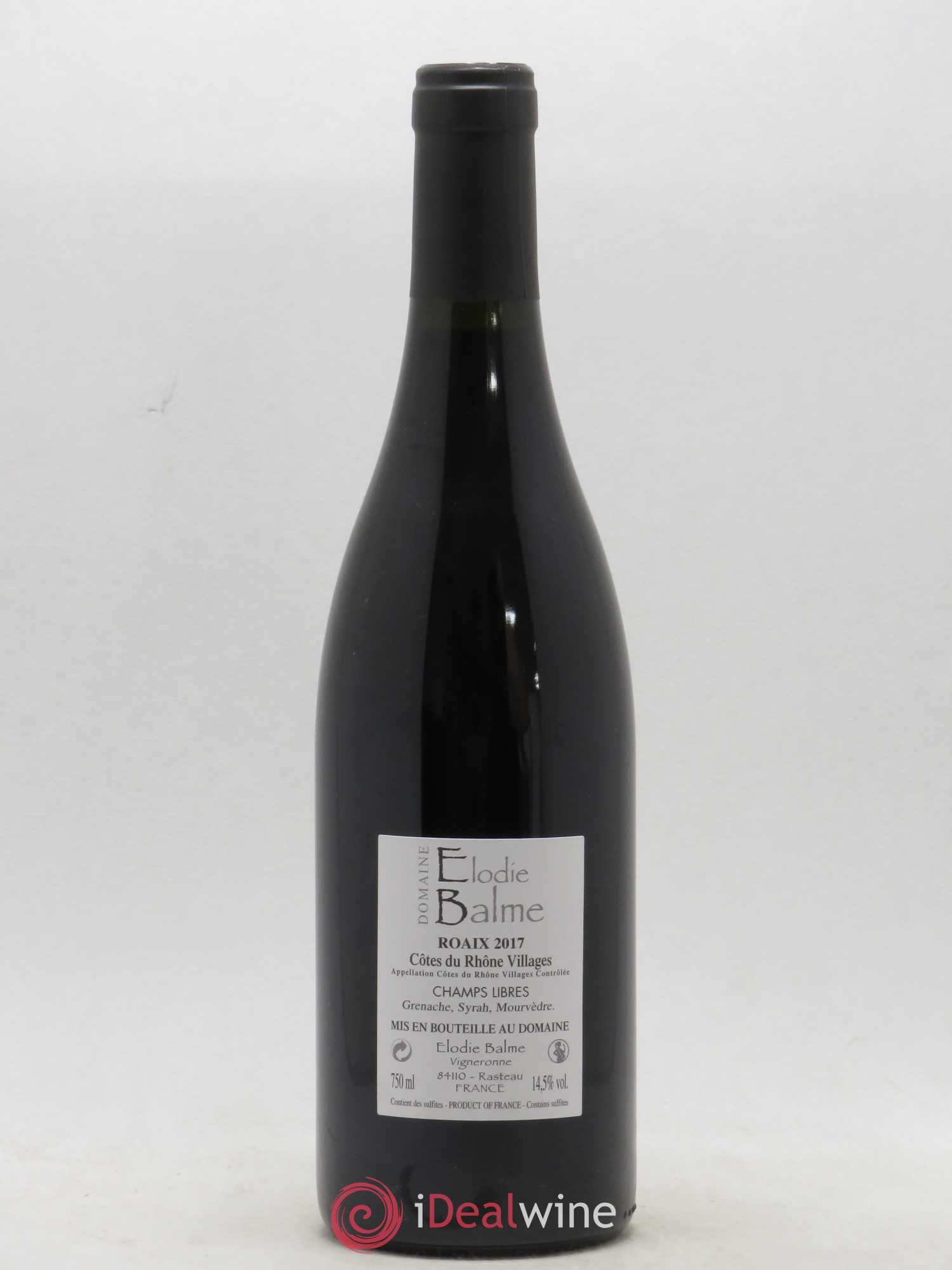 Côtes-du-Rhône Villages Roaix Champs Libres Balme 2017 - Lot de 1 bouteille - 1