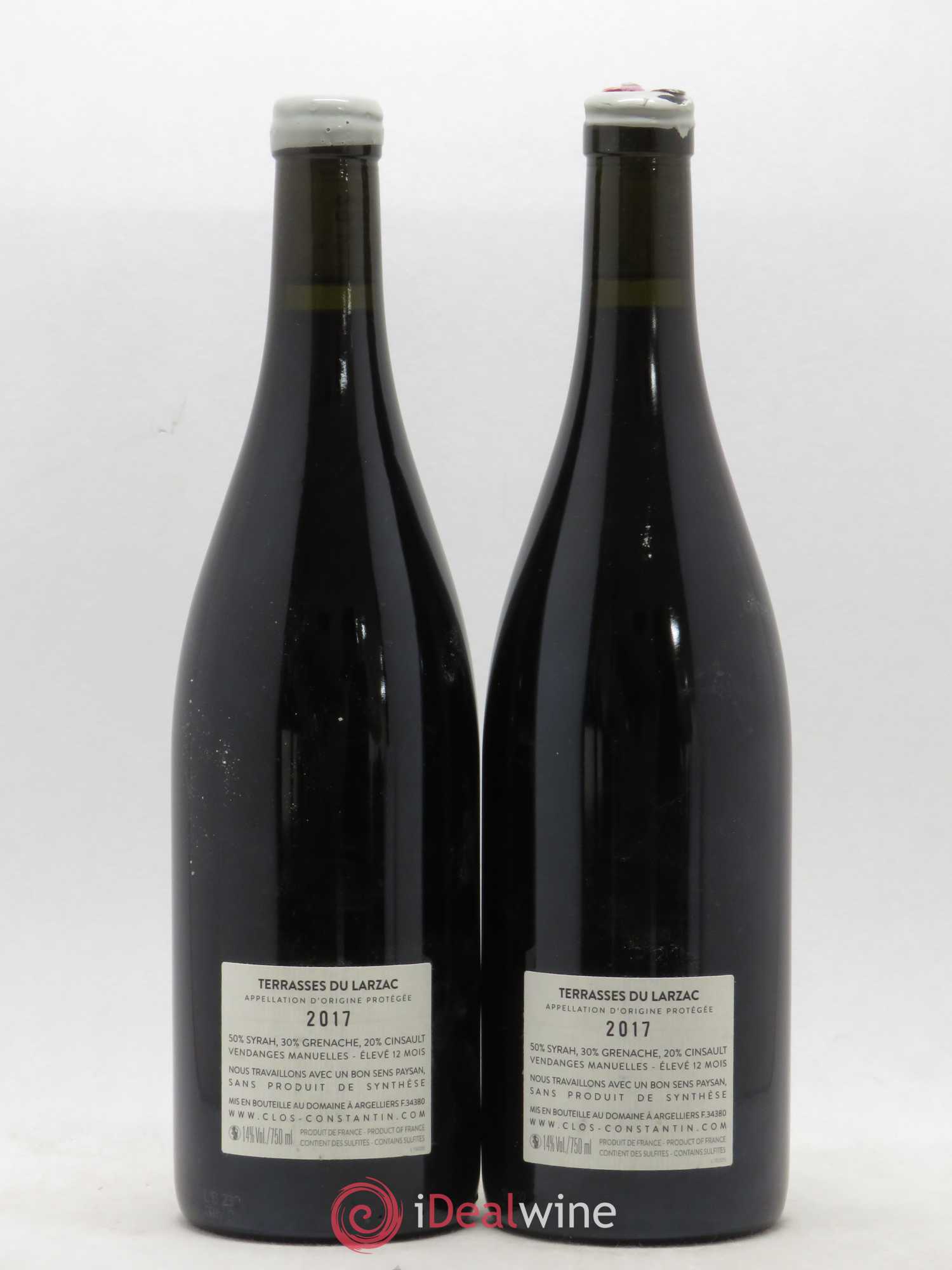 Languedoc Terrasses du Larzac Clos Constantin Cirque d'Arjies (sans prix de réserve) 2017 - Lot de 2 bouteilles - 1