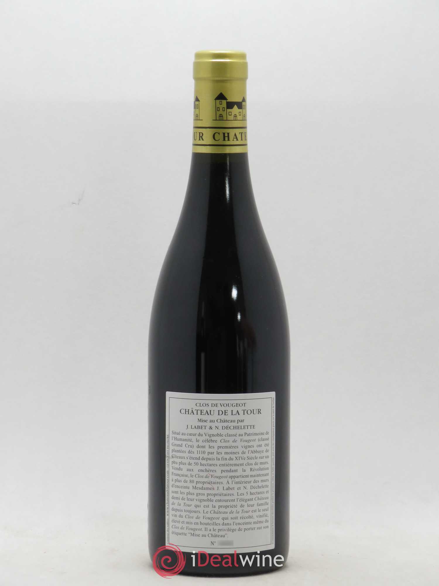 Clos de Vougeot Grand Cru Vieilles Vignes Château de La Tour 2015 - Lot de 1 bouteille - 1