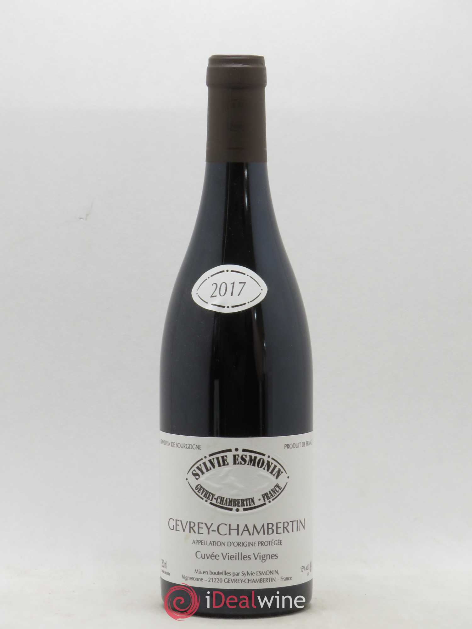 Gevrey-Chambertin Vieilles Vignes Sylvie Esmonin 2017 - Lot de 1 bouteille - 0