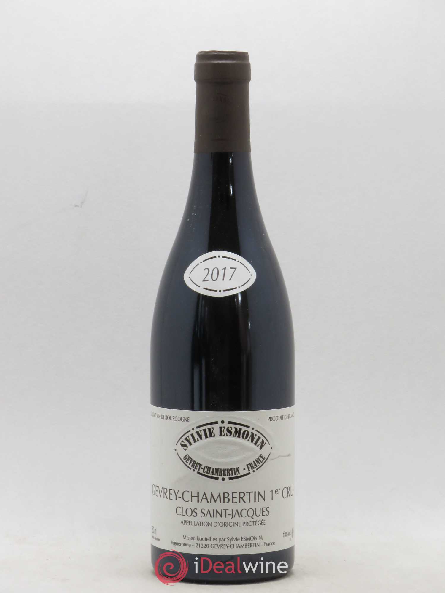 Gevrey-Chambertin 1er Cru Clos Saint Jacques Sylvie Esmonin 2017 - Lot de 1 bouteille - 0
