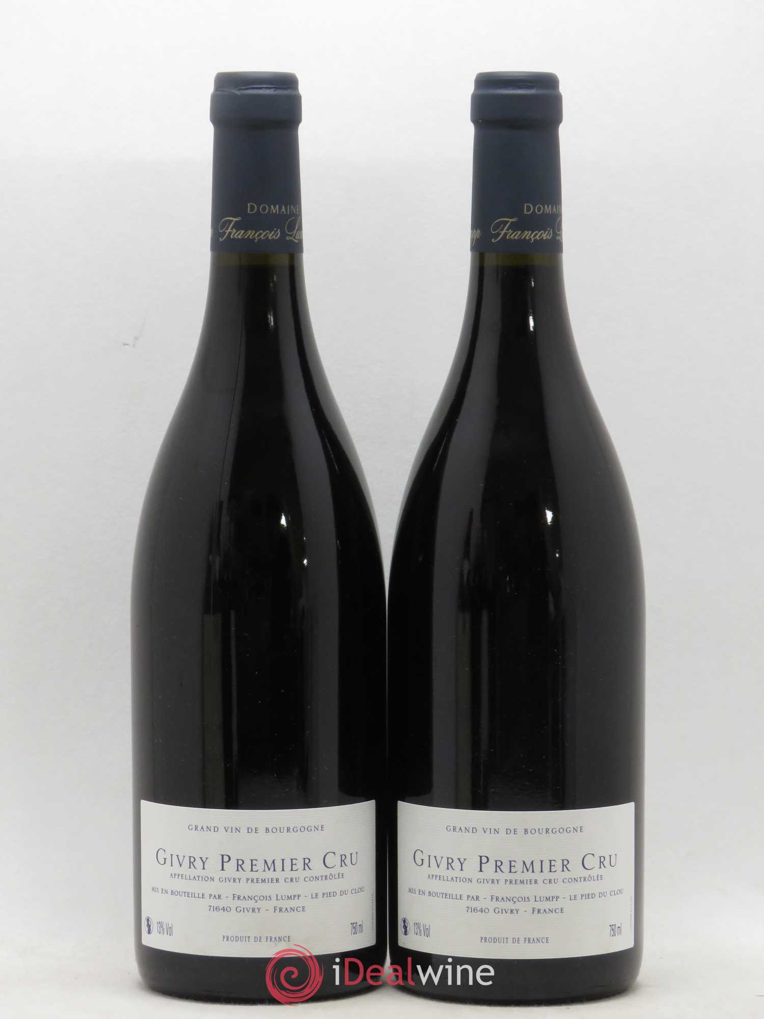Givry 1er Cru Clos du Cras Long François Lumpp (Domaine) 2018 - Lot de 2 bouteilles - 1