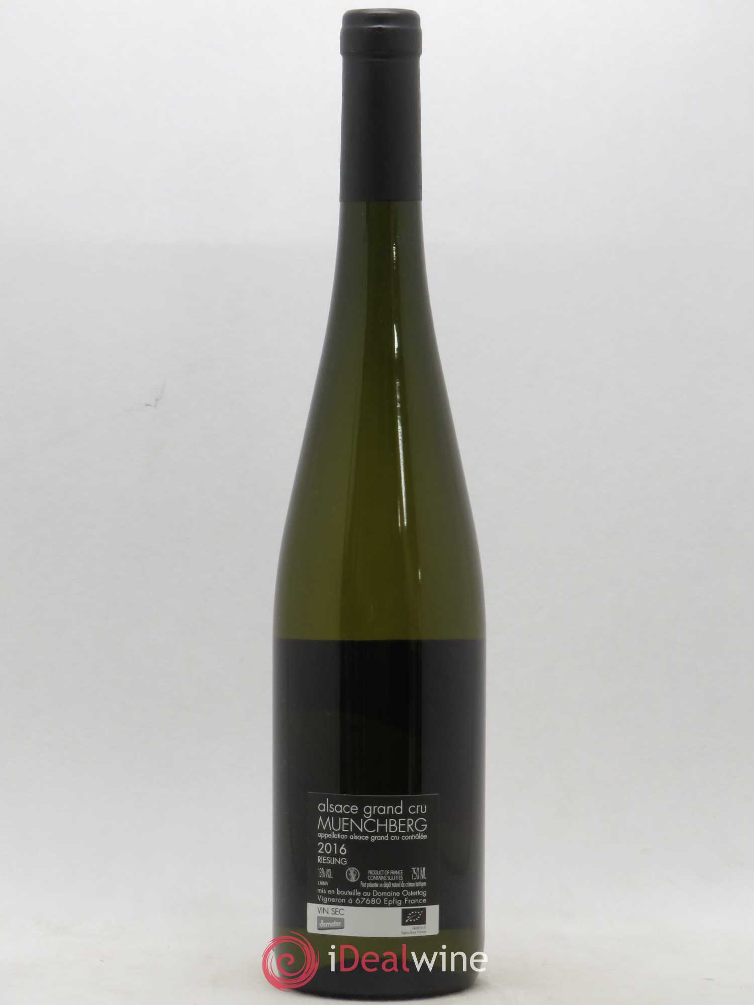 Alsace Riesling Grand Cru Muenchberg Ostertag (Domaine) 2016 - Lot de 1 bouteille - 1
