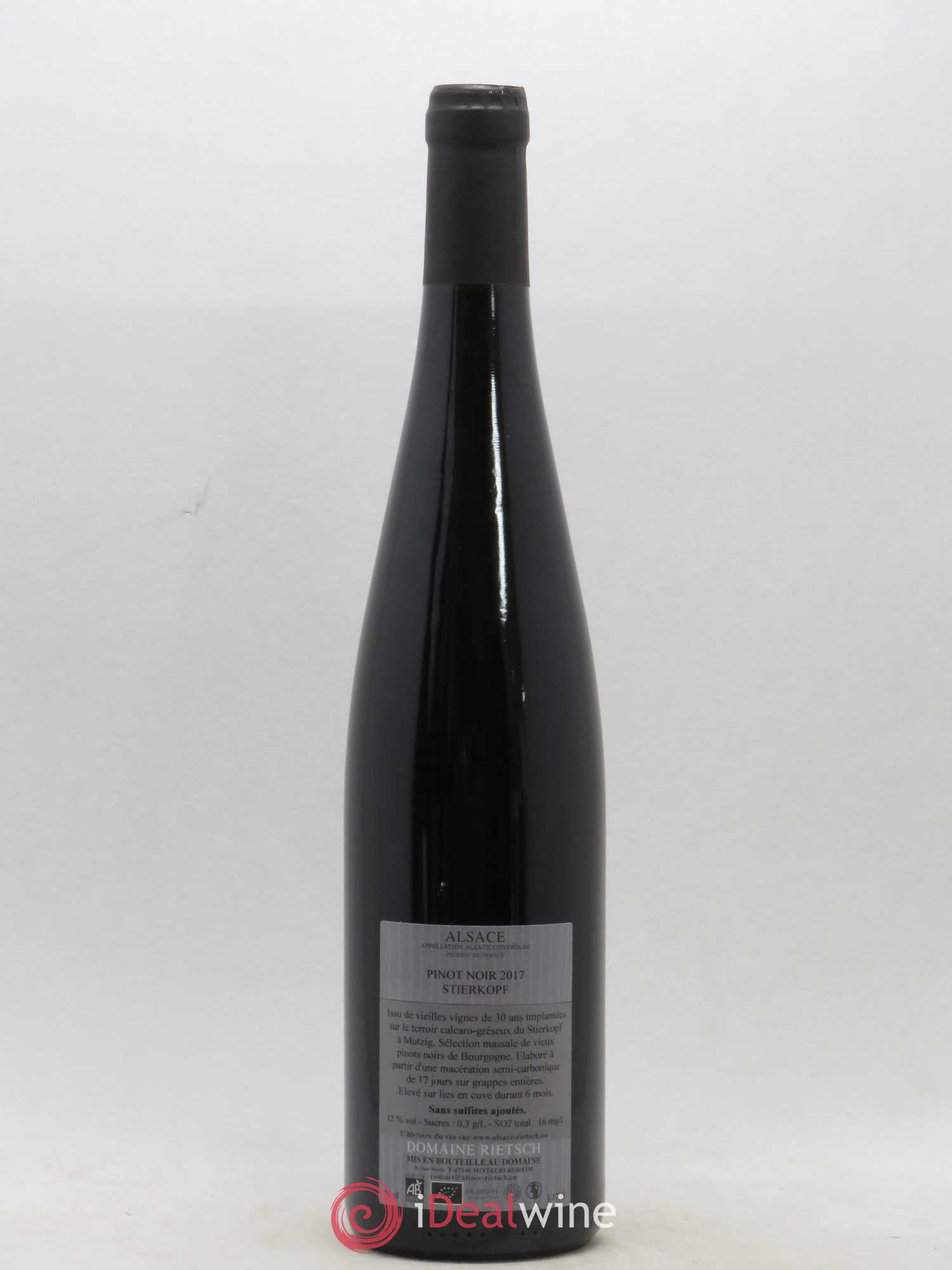 Pinot Noir Rietsch Stierkopf (sans prix de réserve) 2017 - Posten von 1 Flasche - 1
