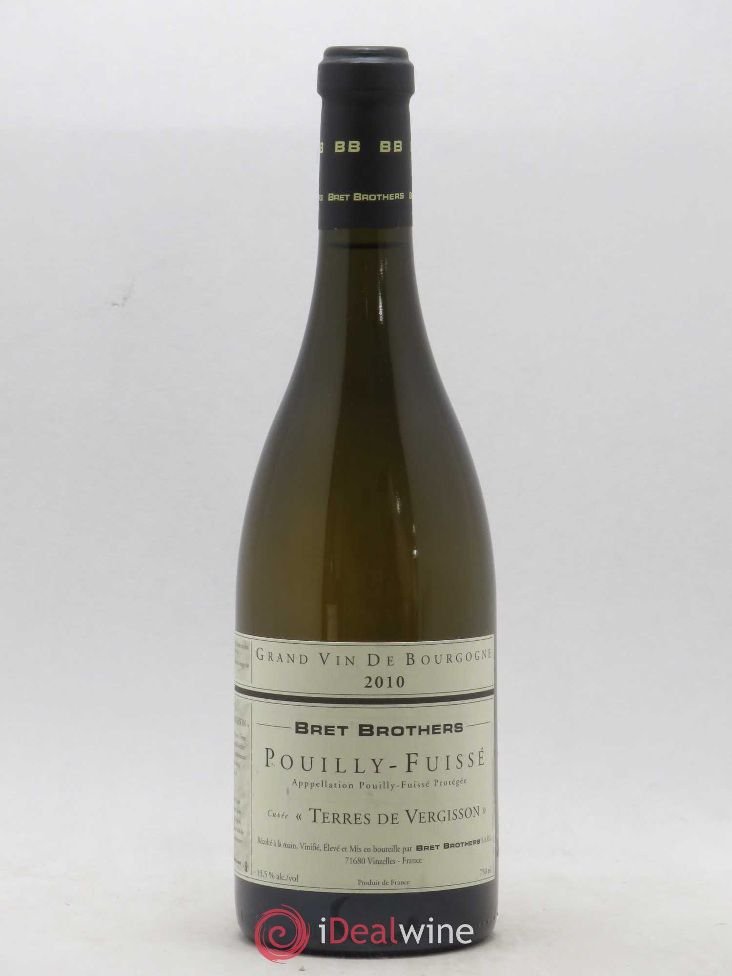 Pouilly-Fuissé Cuvée Terres De Vergisson Bret Brothers 2010 - Lot de 1 bouteille - 0