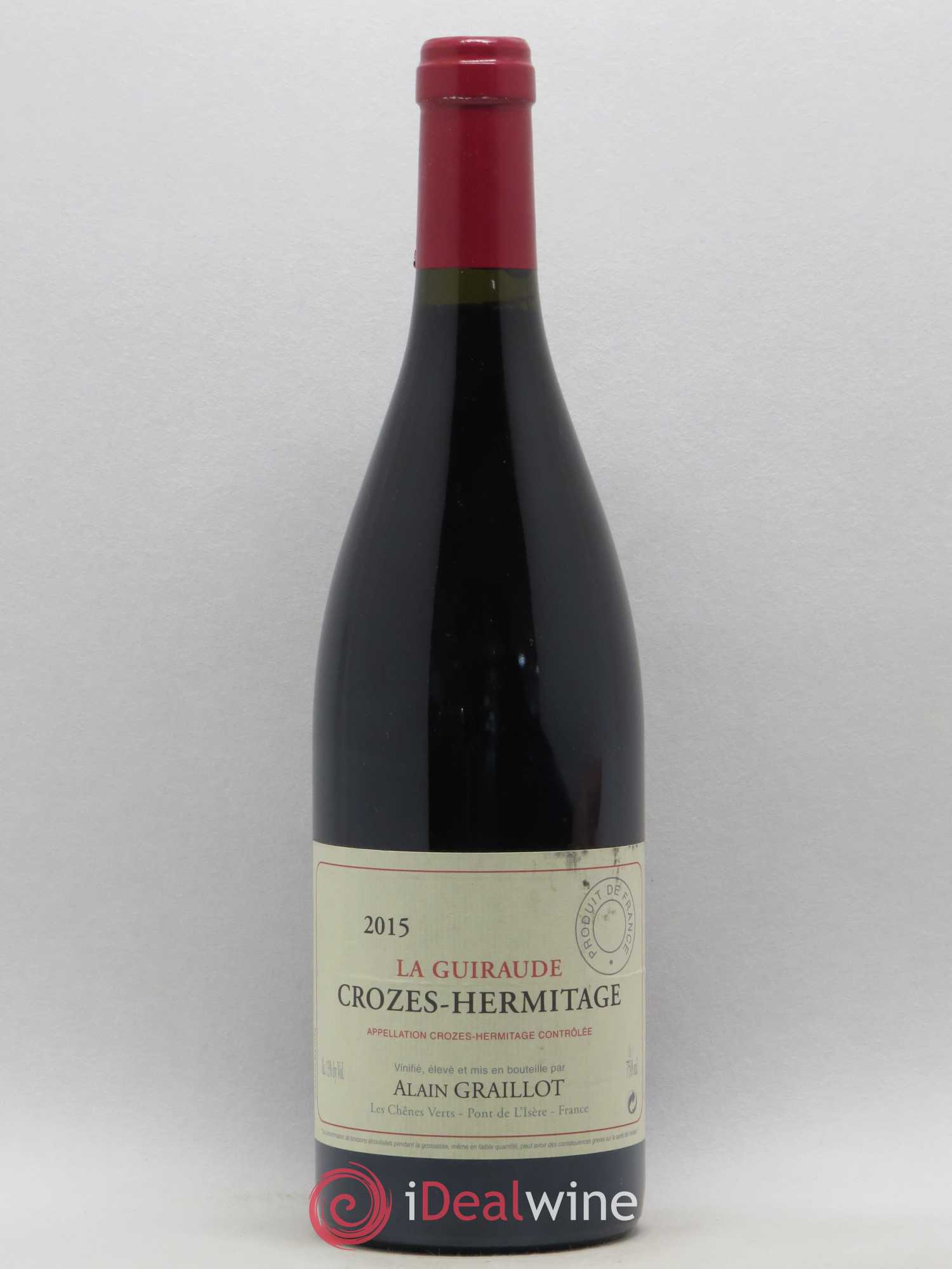 Crozes-Hermitage La Guiraude Domaine Graillot (sans prix de réserve) 2015 - Lot de 1 bouteille - 0