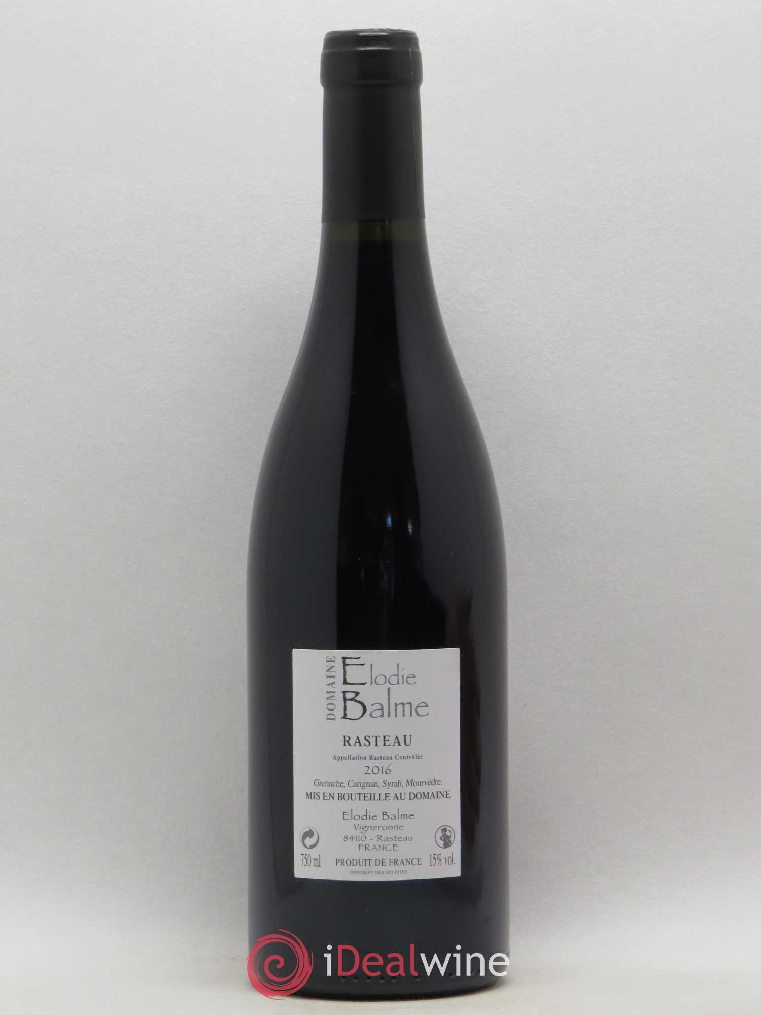 Rasteau Elodie Balme (Domaine) (sans prix de réserve) 2016 - Lot de 1 bouteille - 1