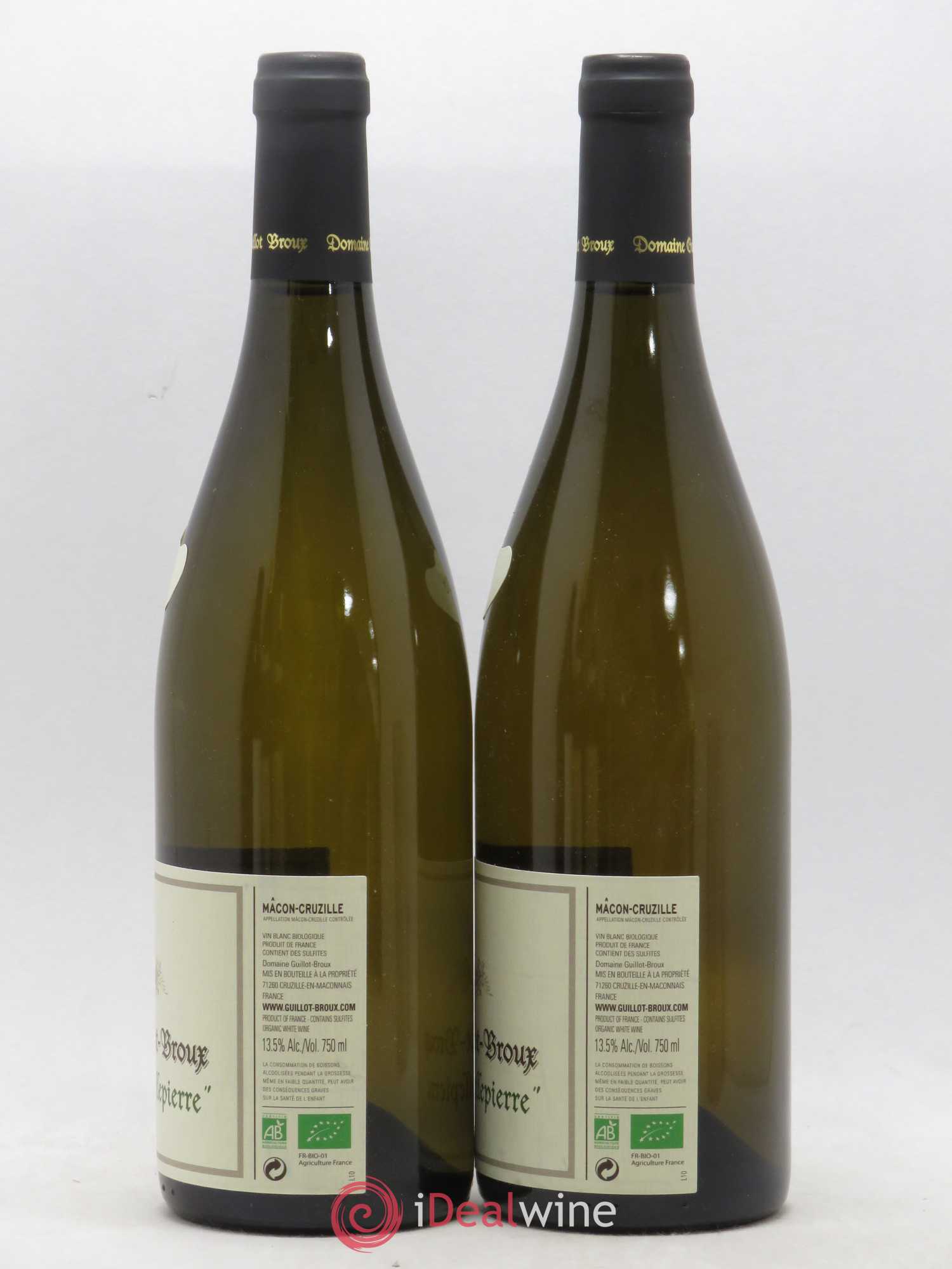 Mâcon-Cruzille Clos De La Mollepierre Guillot-Broux (Domaine) 2016 - Lot de 2 bouteilles - 1