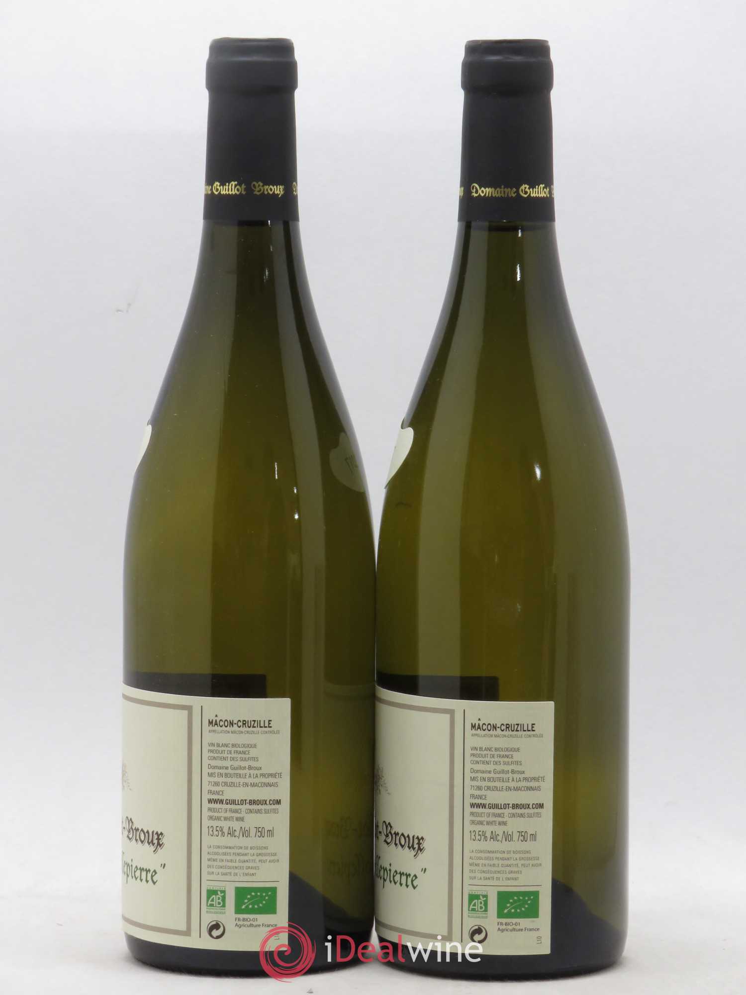 Mâcon-Cruzille Clos De La Mollepierre Guillot-Broux (Domaine) 2017 - Lot de 2 bouteilles - 1