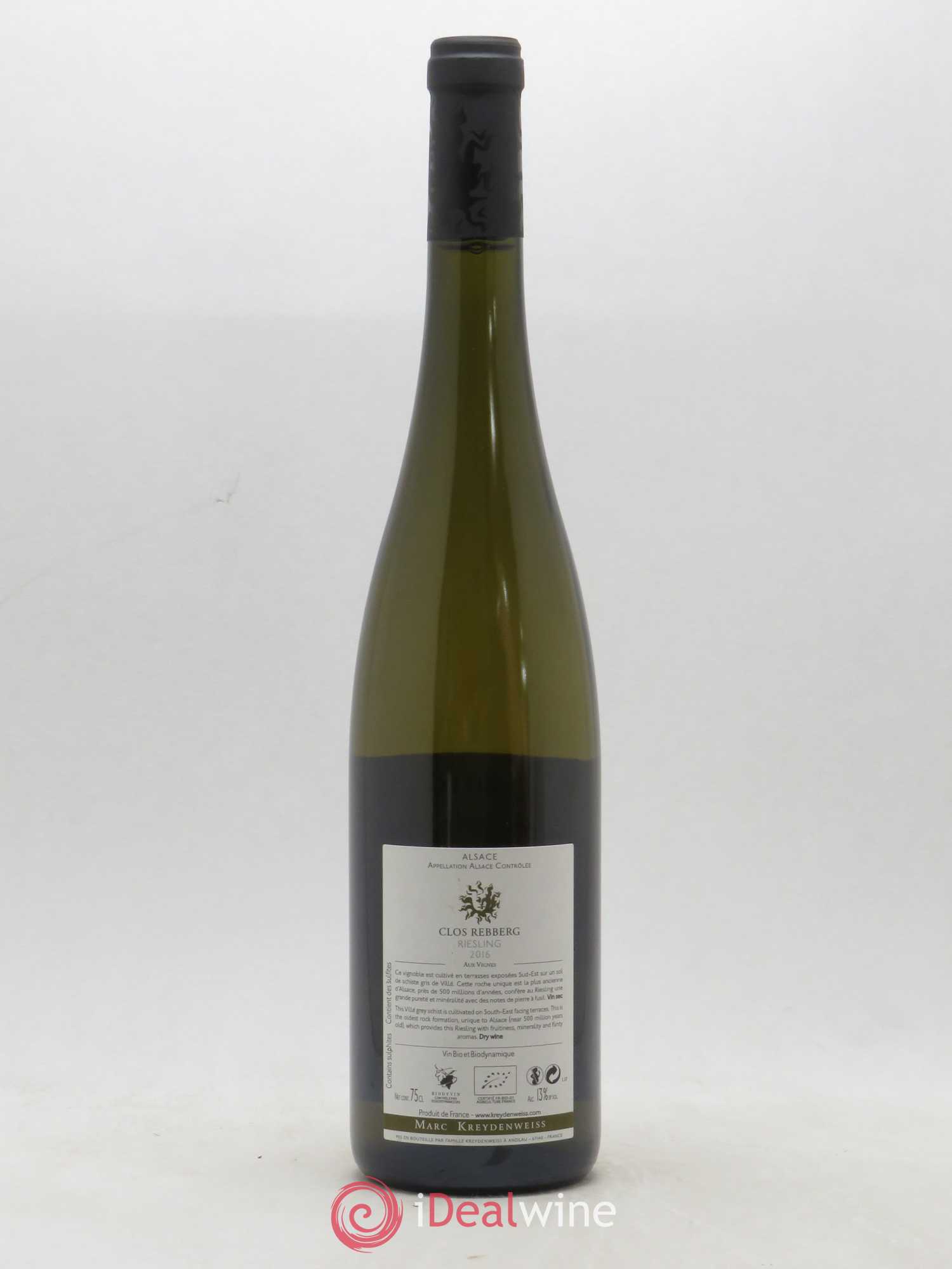 Riesling Clos Rebberg Kreydenweiss (sans prix de réserve) 2016 - Lotto di 1 bottiglia - 1