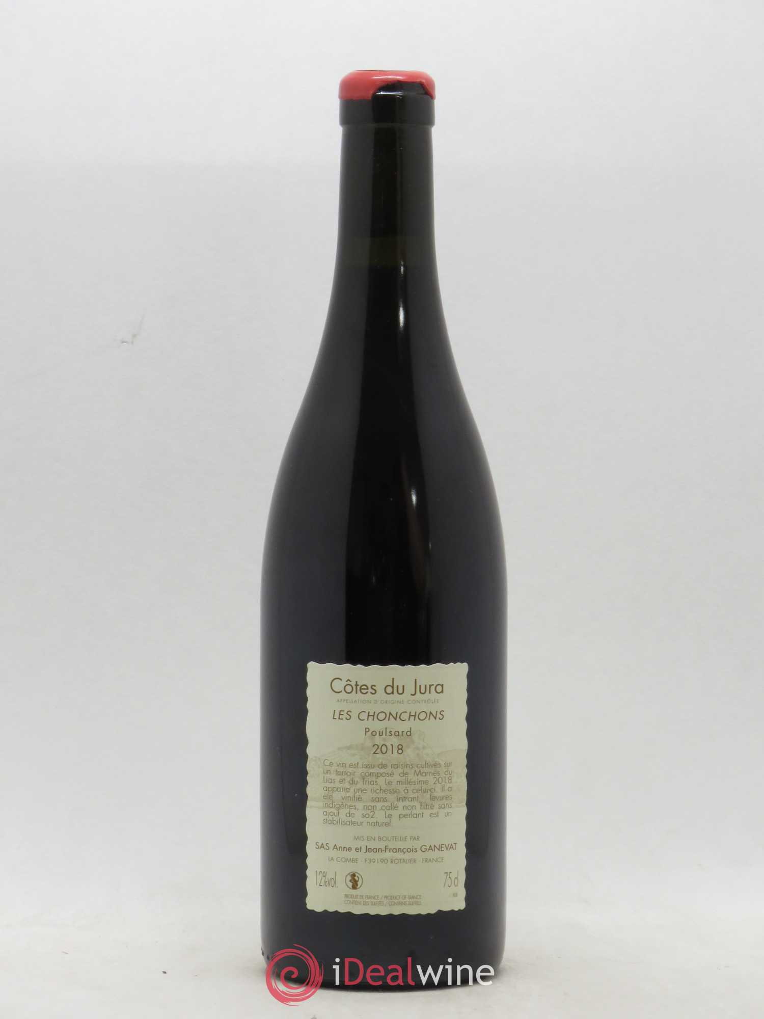 Côtes du Jura Les Chonchons Anne et Jean François Ganevat  (sans prix de réserve) 2018 - Lot de 1 bouteille - 1