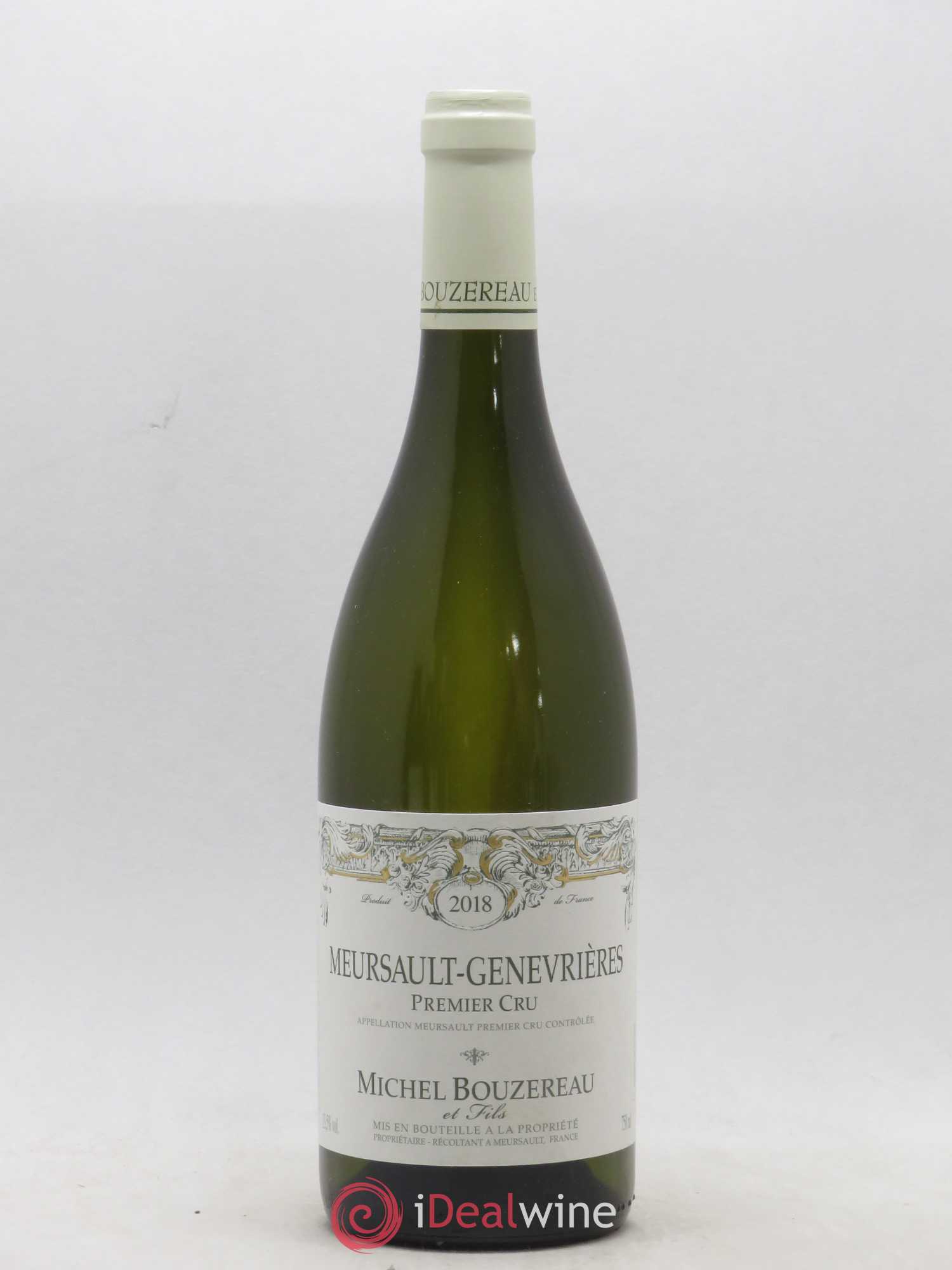 Meursault 1er Cru Les Genevrières Michel Bouzereau et Fils (Domaine) 2018 - Lot de 1 bouteille - 0