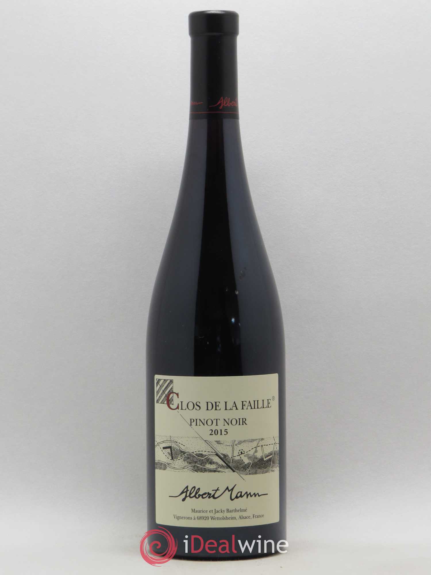 Alsace Pinot Noir Clos de la Faille Albert Mann (sans prix de réserve) 2015 - Lot de 1 bouteille - 0