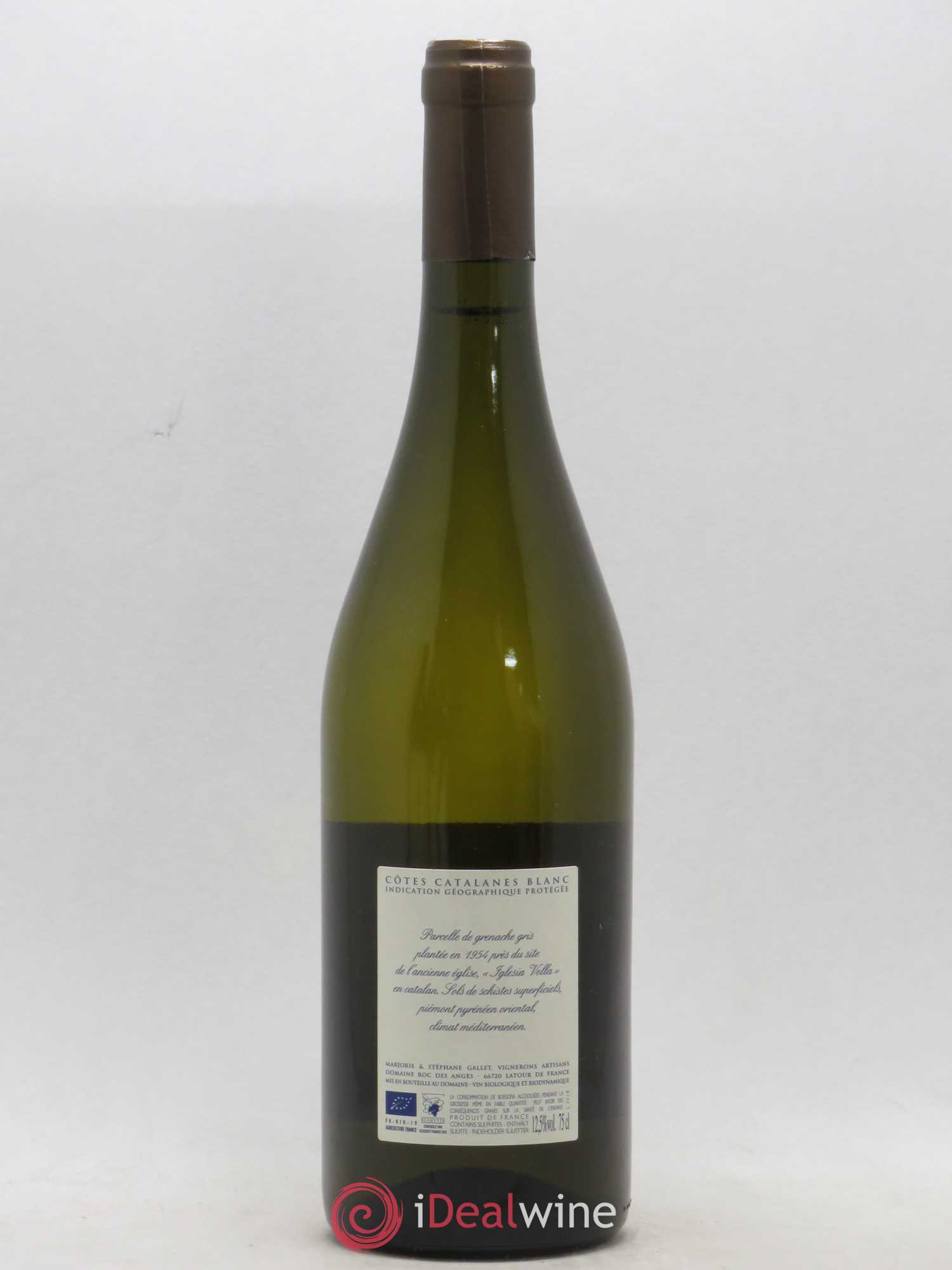 Côtes Catalanes Roc des Anges Iglesia Vella Marjorie et Stéphane Gallet 2018 - Lot de 1 bouteille - 1