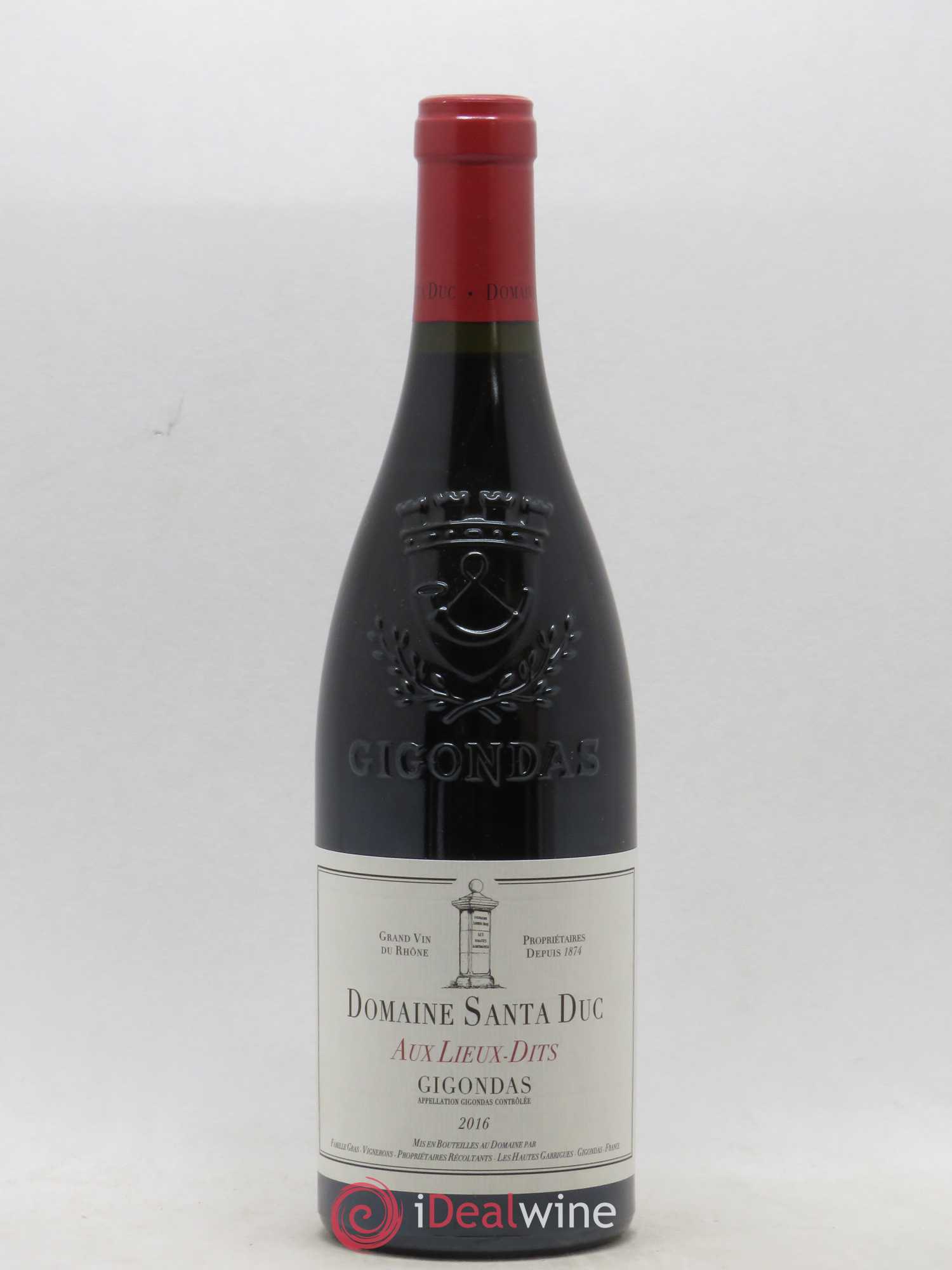 Gigondas Aux Lieux Dits Santa Duc (sans prix de réserve) 2016 - Posten von 1 Flasche - 0