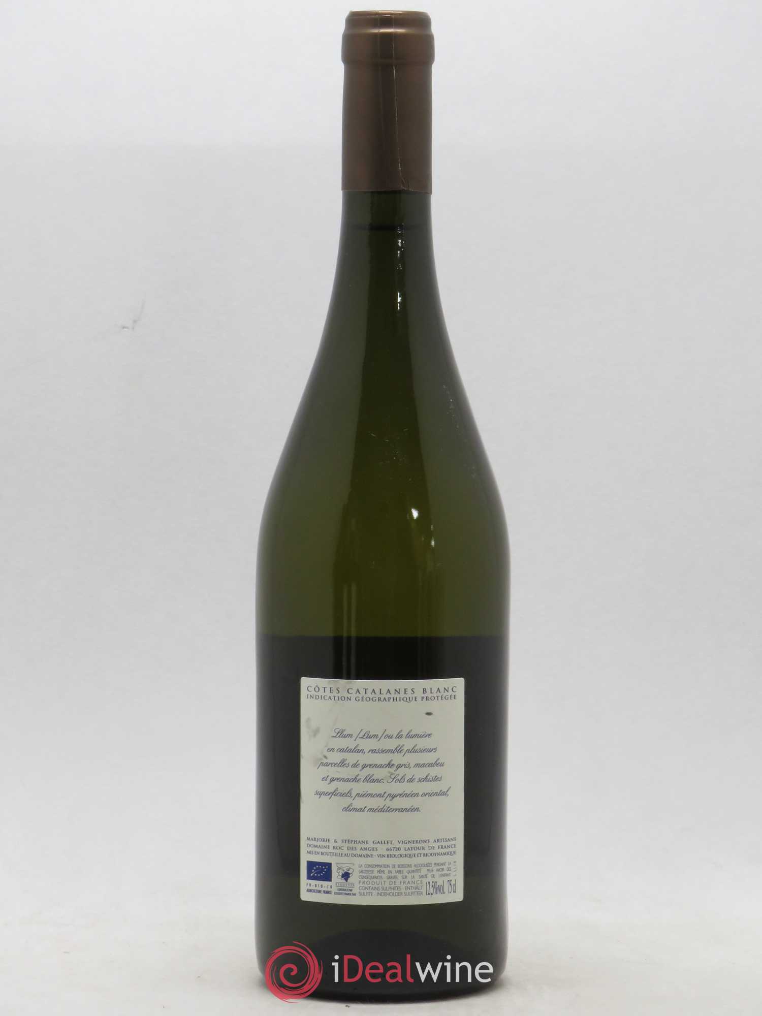 Côtes Catalanes Roc des Anges Llum Marjorie et Stéphane Gallet 2018 - Lot de 1 bouteille - 1