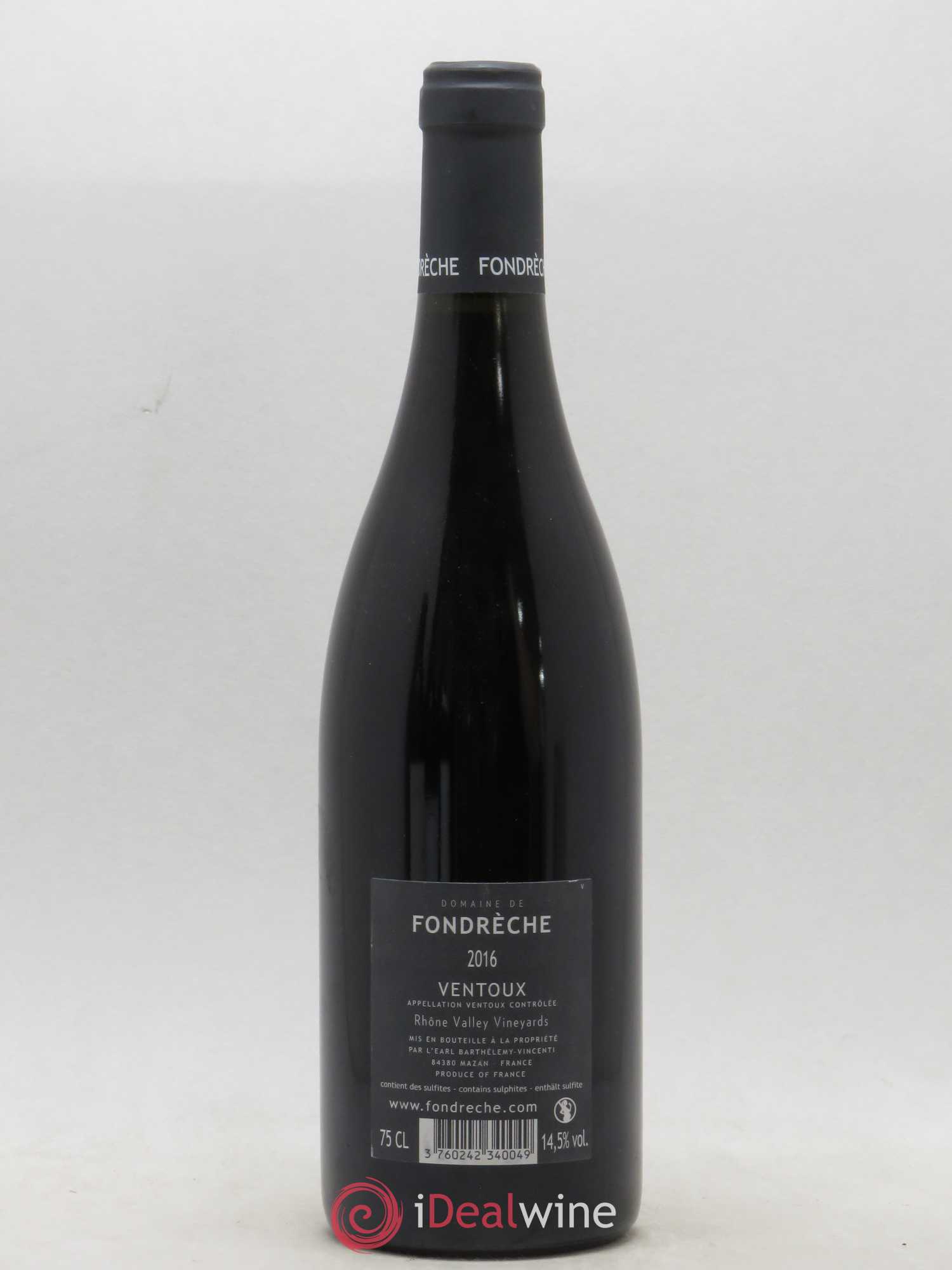Ventoux (Côtes du Ventoux) Fondrèche Divergente 2016 - Posten von 1 Flasche - 1