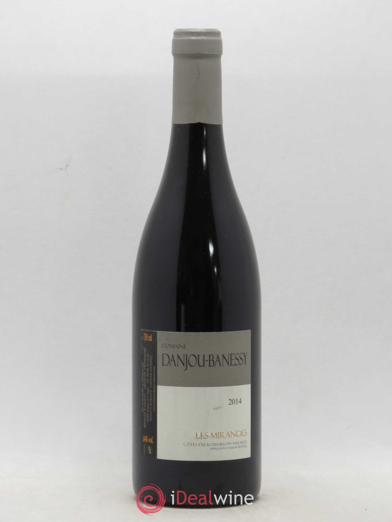 Côtes du Roussillon Les Mirandes Danjou Banessy (sans prix de réserve) 2014 - Posten von 1 Flasche - 0